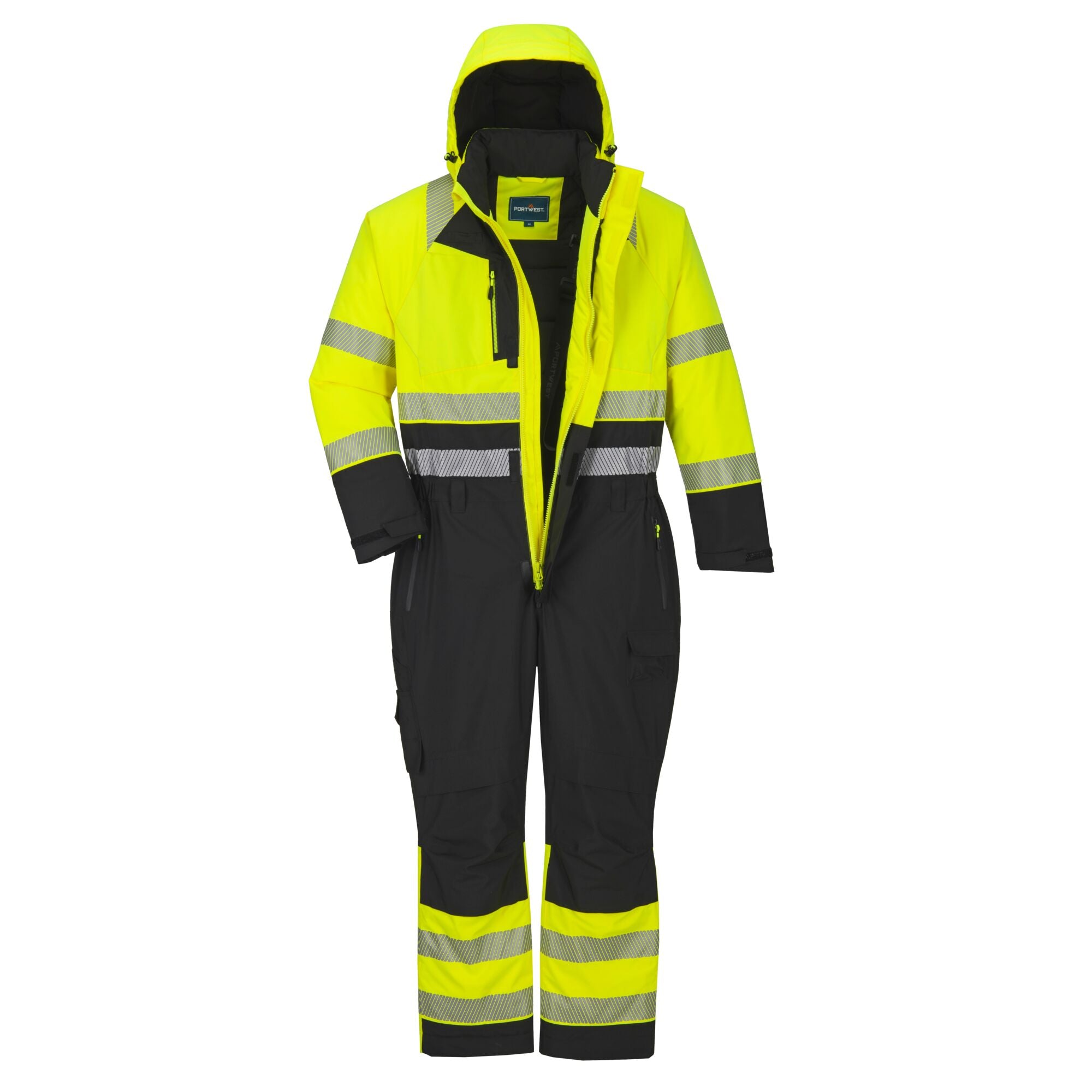 DX4 Hi-Vis Winteroverall - Geel/Zwart - opname 5
