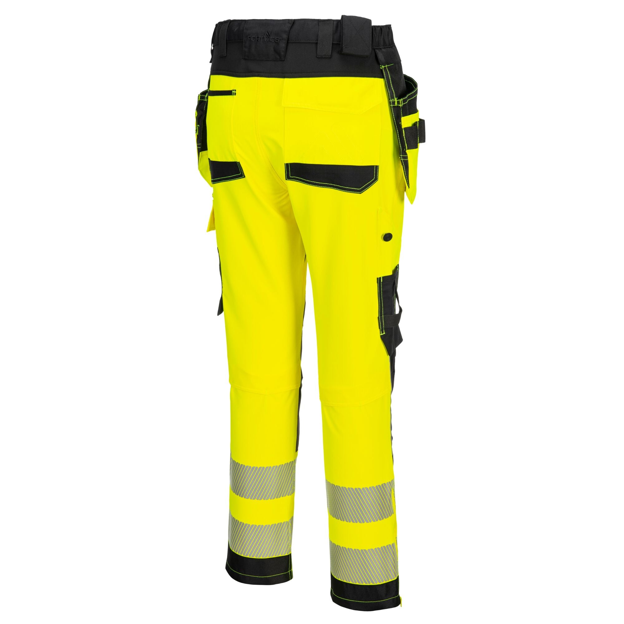 DX4-Hi-Vis Broek met afneembare holsterzakken DX454 - Geel/Zwart - opname 3