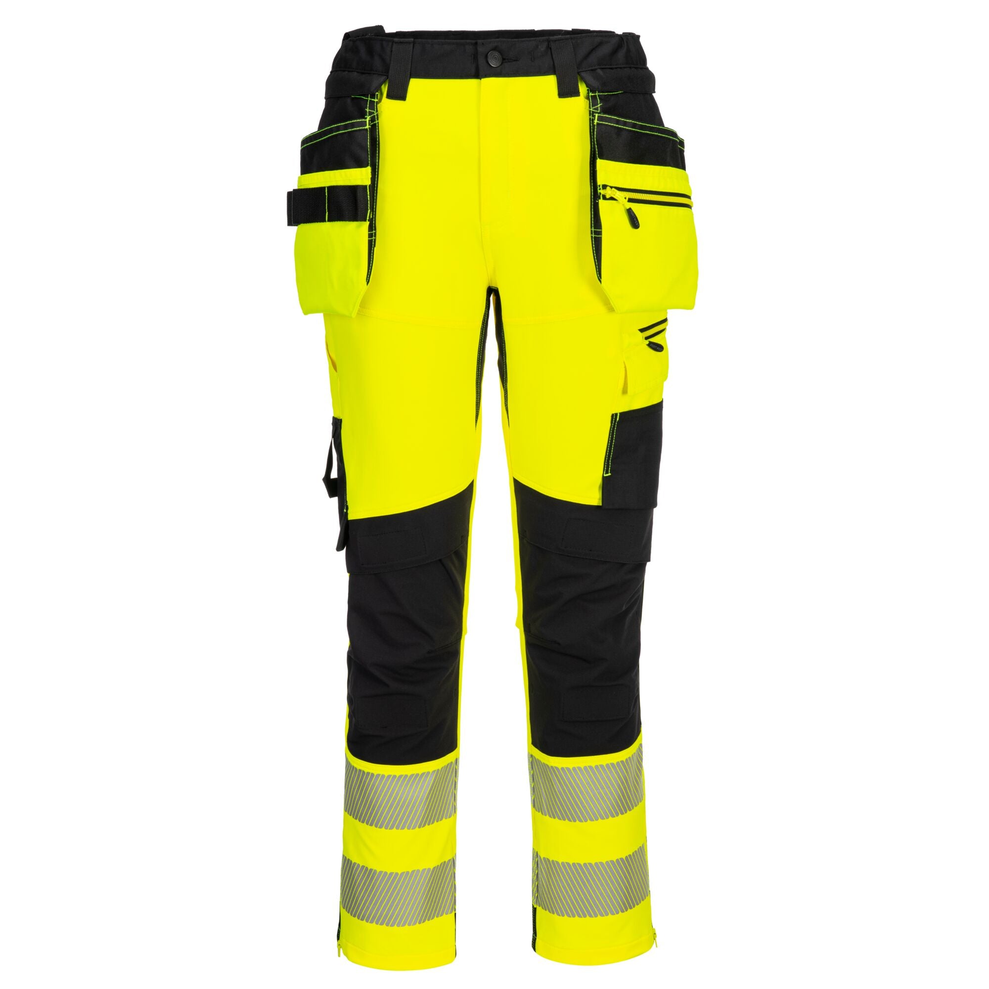 DX4-Hi-Vis Broek met afneembare holsterzakken DX454 - Geel/Zwart