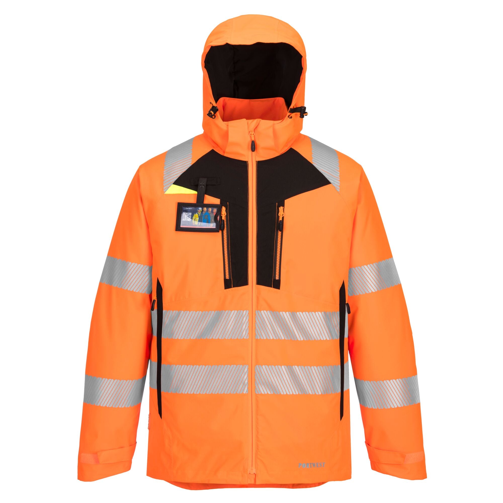 DX4 Hi-Vis winterjack - Oranje/Zwart - opname 3