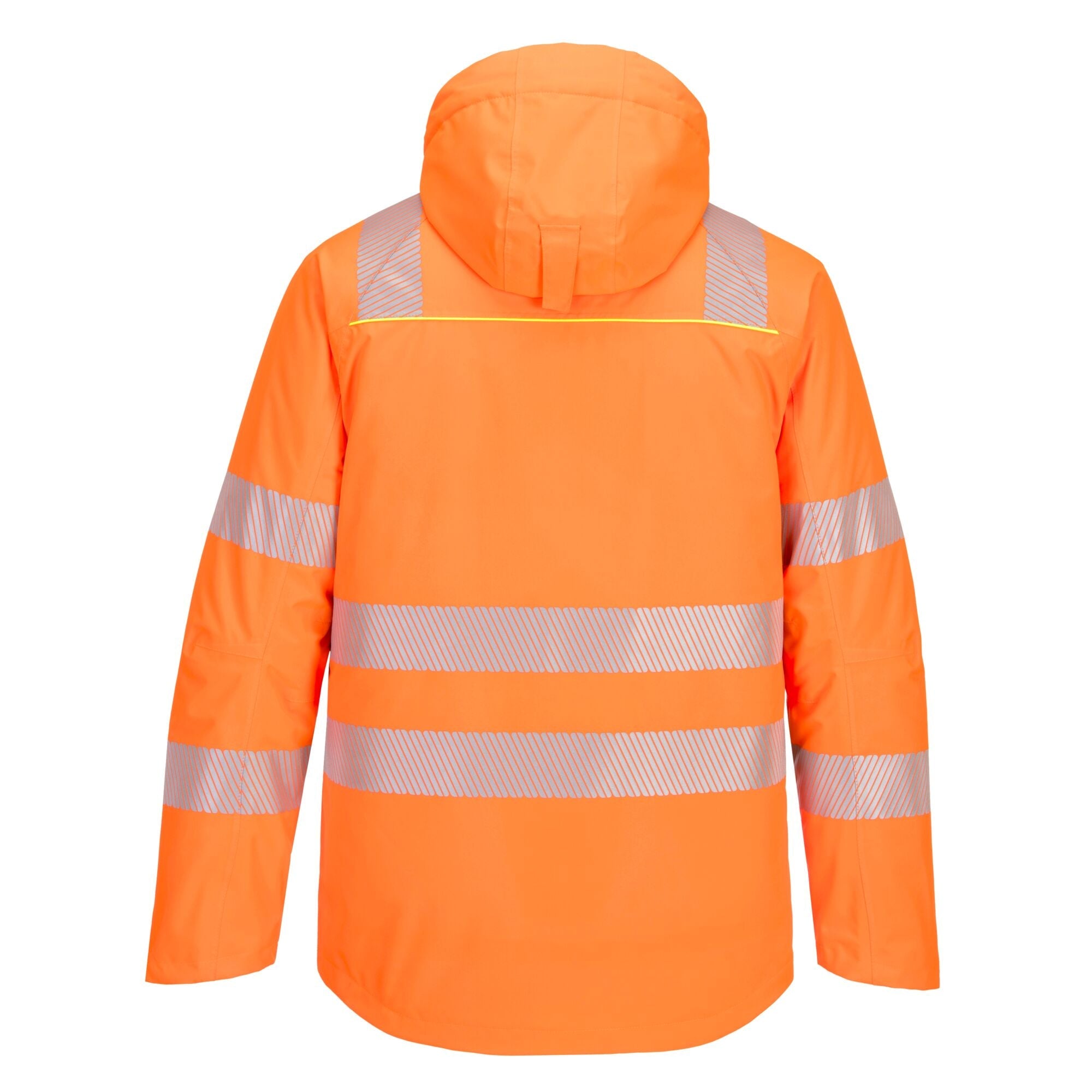 DX4 Hi-Vis winterjack - Oranje/Zwart - achterkant