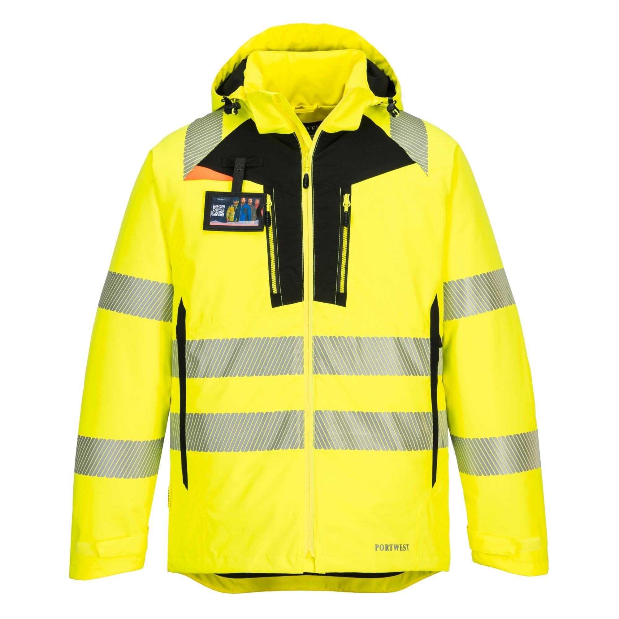 DX4 Hi-Vis winterjack - Geel/Zwart - opname 3