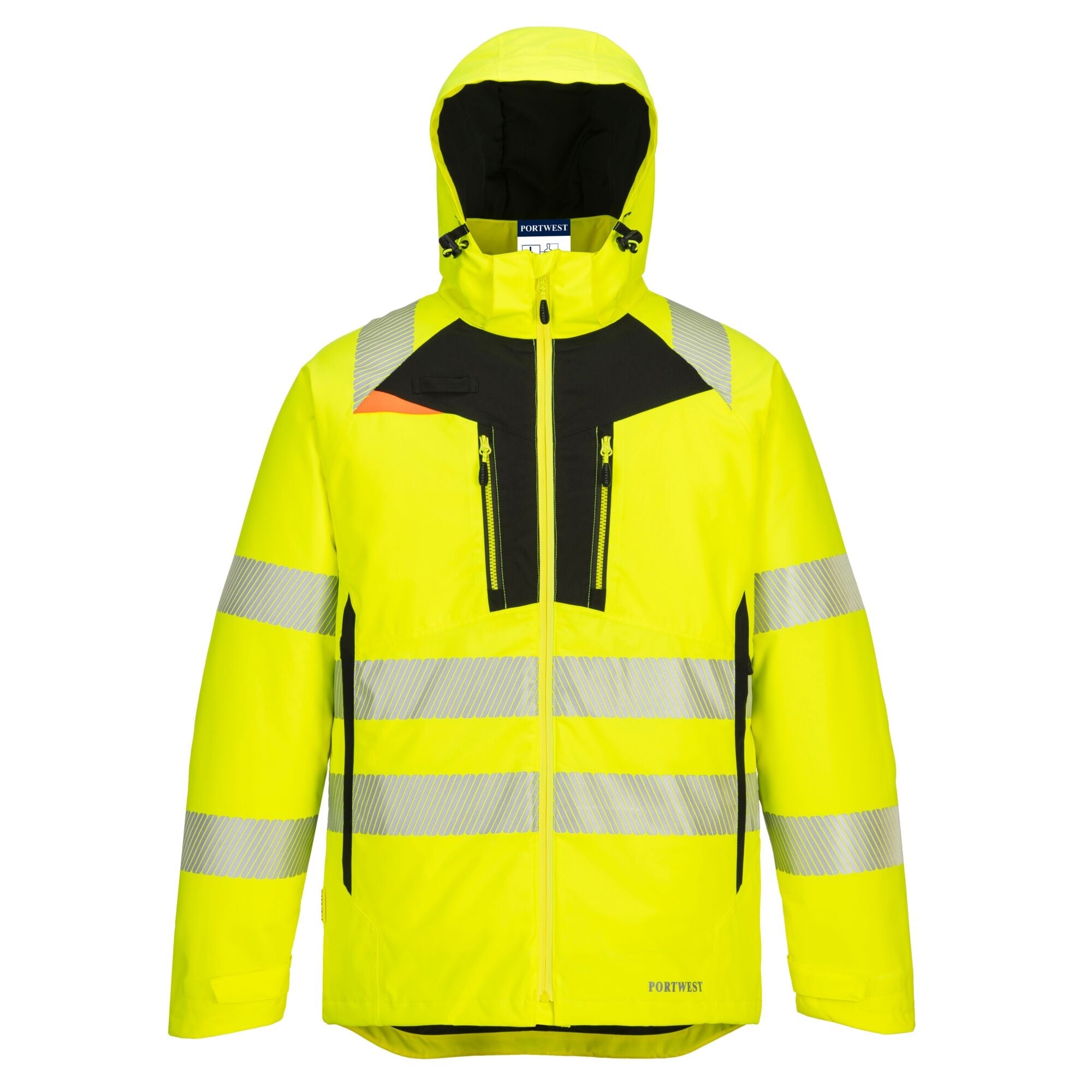 DX4 Hi-Vis winterjack - Geel/Zwart - opname 4