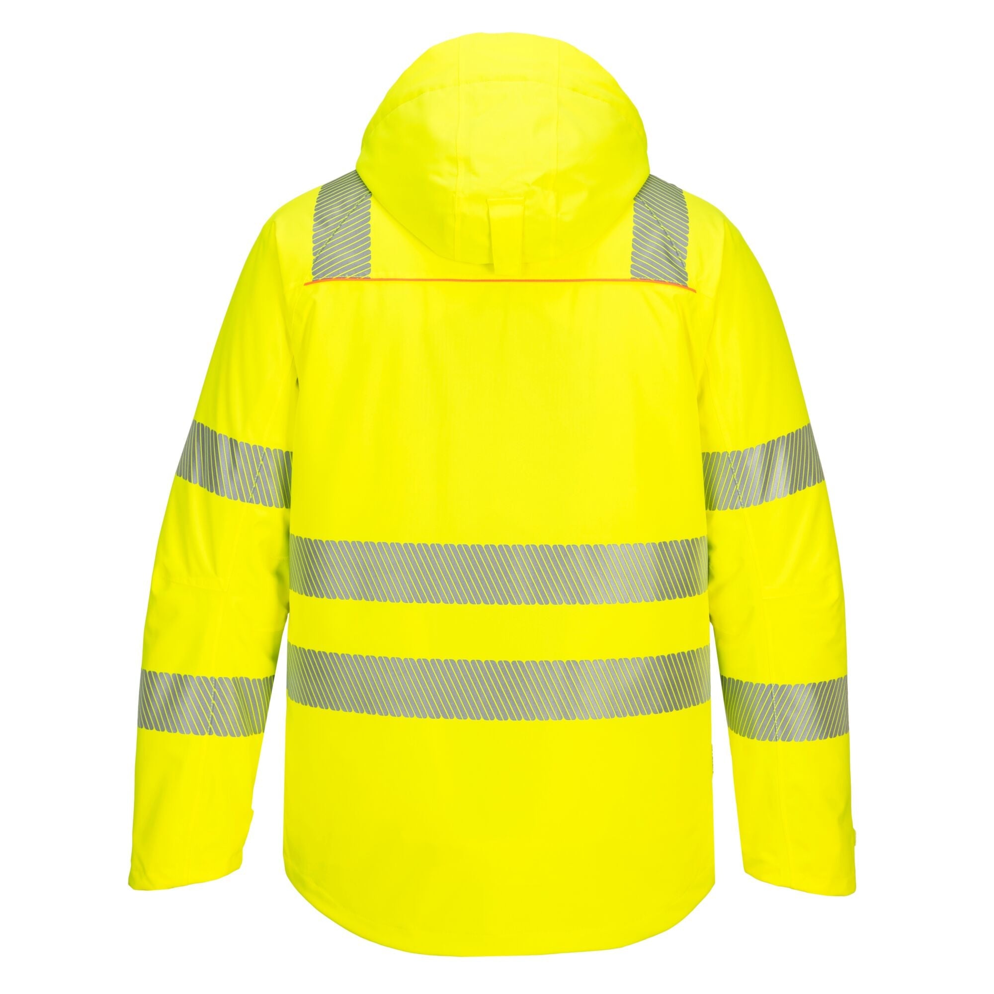 DX4 Hi-Vis winterjack - Geel/Zwart - achterkant