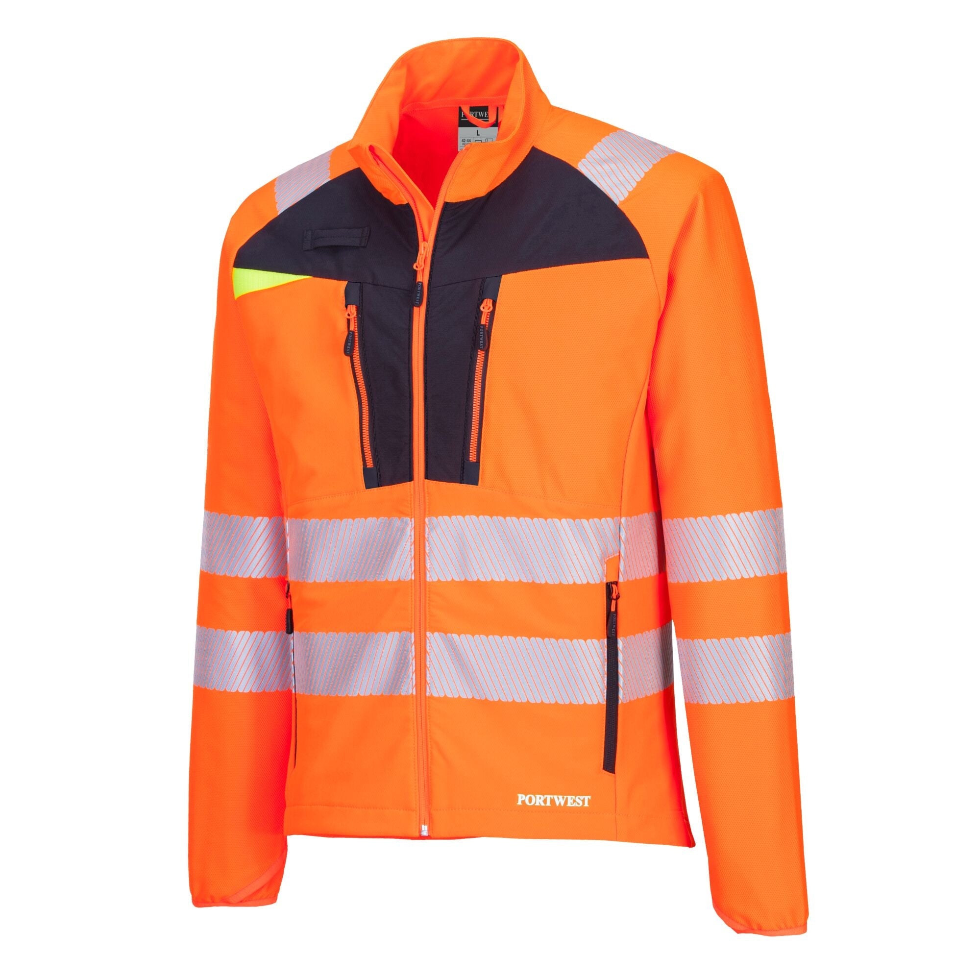 DX4 Hi-Vis Zip Base Layer - Oranje/Zwart - opname 2