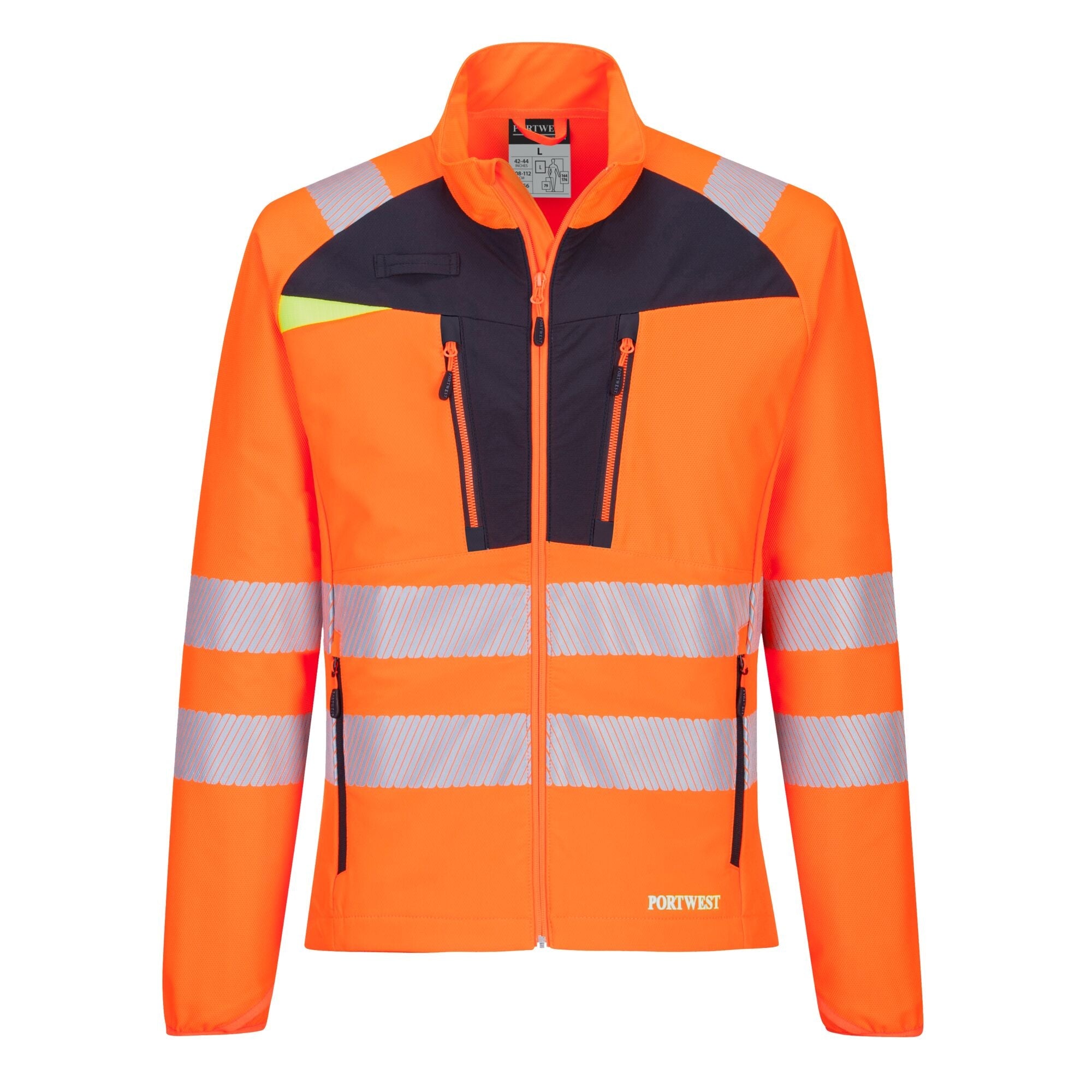 DX4 Hi-Vis Zip Base Layer - Oranje/Zwart