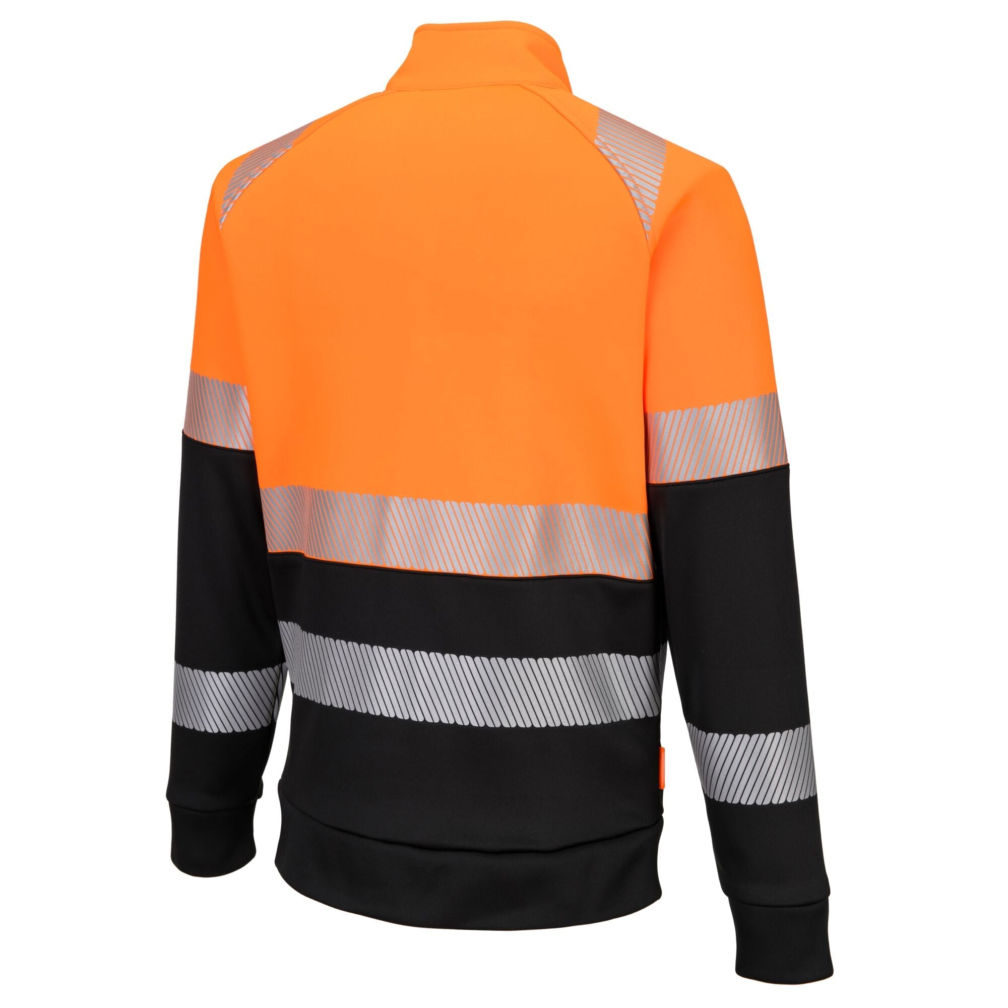 DX4 Hi-Vis klasse 1 Sweatshirt met rits - Oranje/Zwart - opname 3