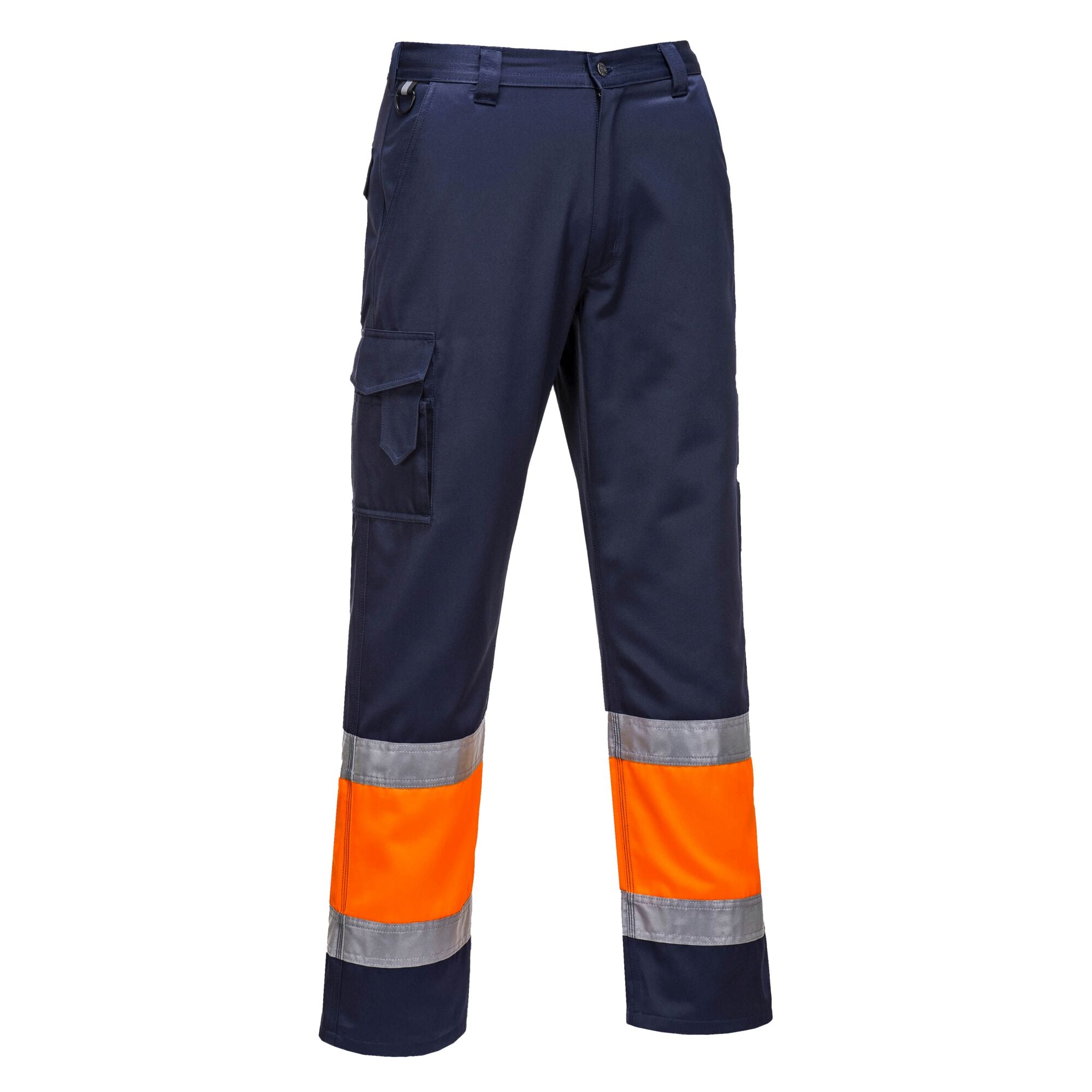 Hi-Vis Tweekleuren Combat Broek - Oranje/Marine