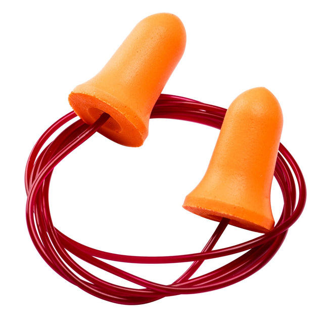Bell Comfort PU-schuim oordopjes met koord Oordoppen (200 paar) - Oranje