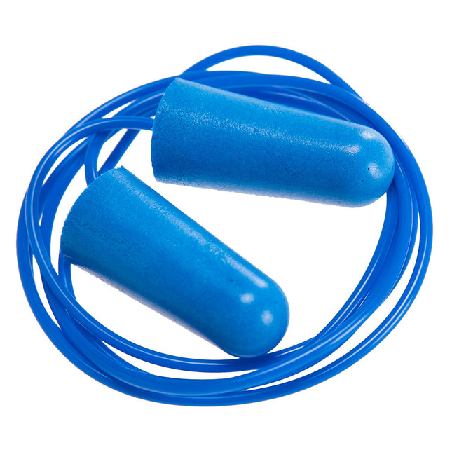 Food detecteerbare PU Schuim Oordoppen (200 paar) - Blue