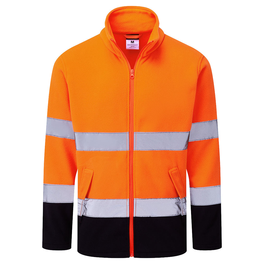 ES1 Essential Hi-Vis Contrast Fleece - Orange/Navy