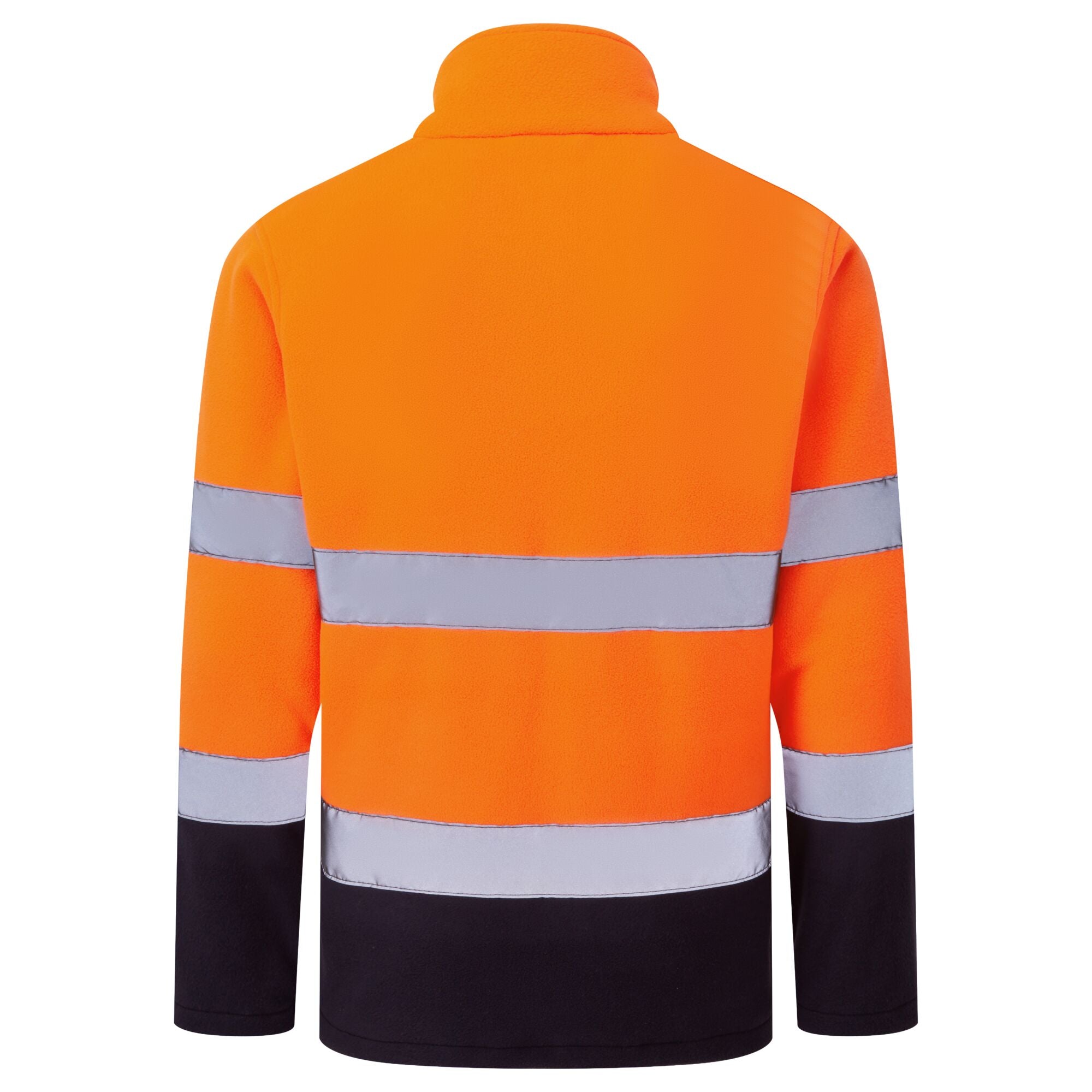 ES1 Essential Hi-Vis Contrast Fleece - Oranje/Marine - achterkant