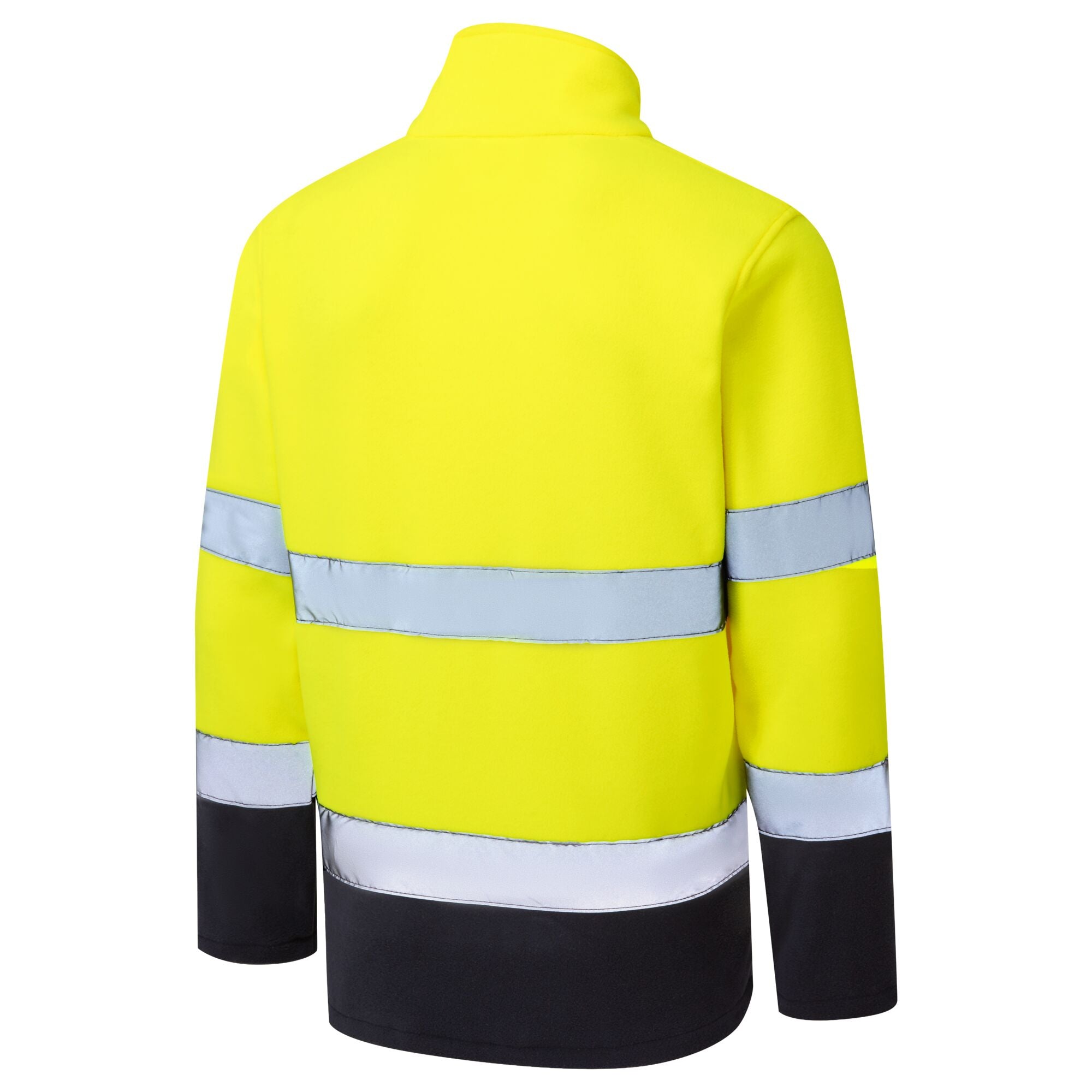 ES1 Essential Hi-Vis Contrast Fleece - Geel/Marine - opname 3