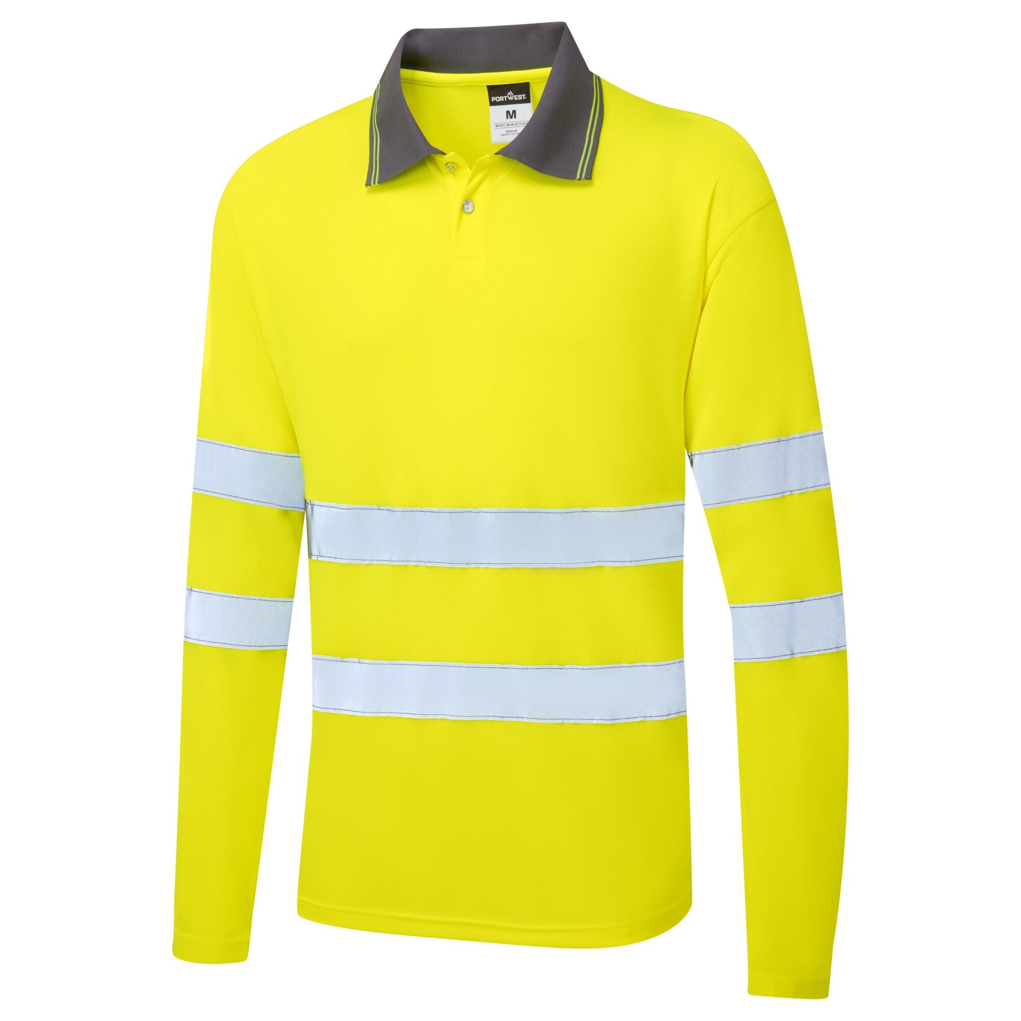 ES1 Essential Hi-Vis Polo Shirt L/M - Geel - opname 2