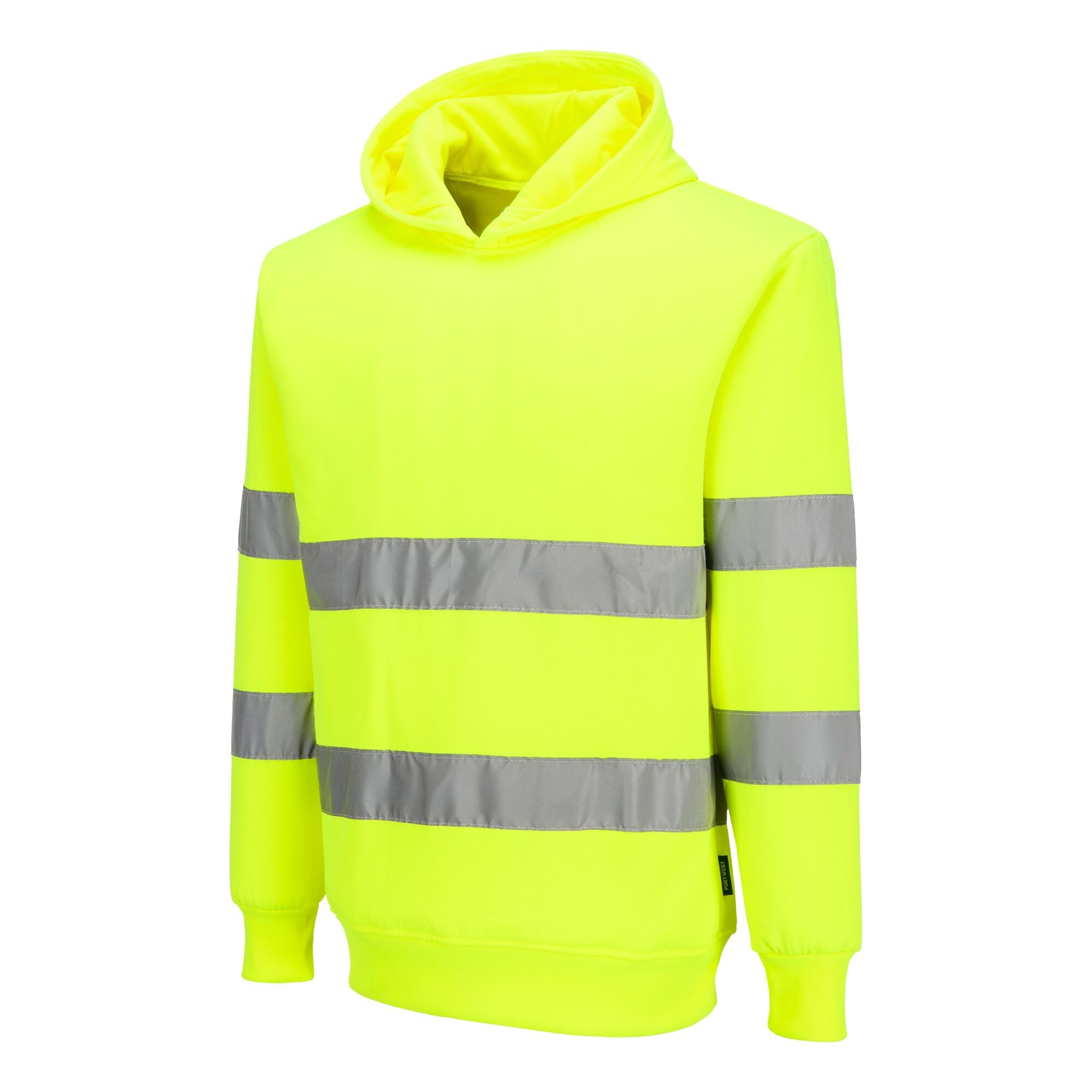 ES1 Essential Hi-Vis Sweatshirt met Capuchon - Geel - opname 2