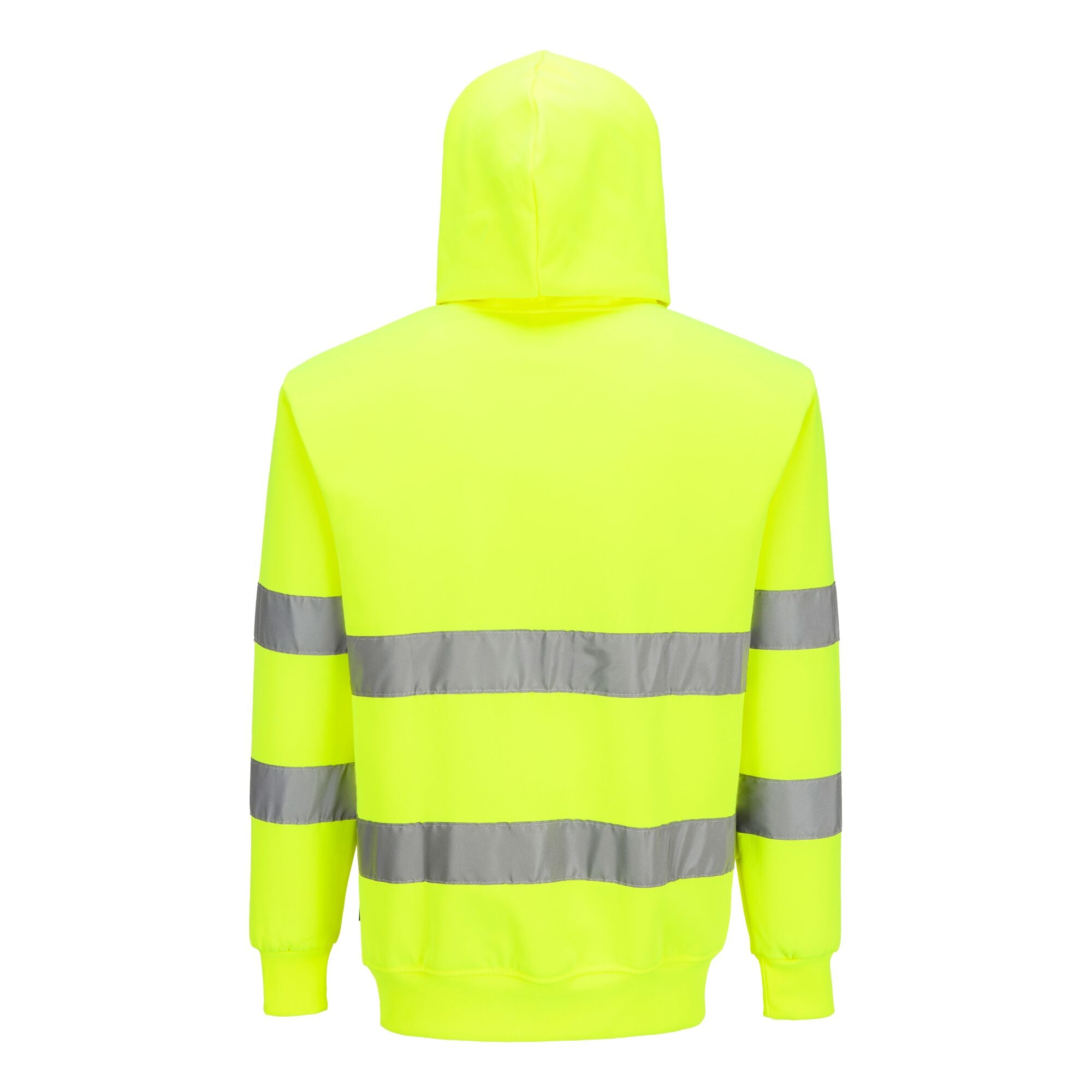 ES1 Essential Hi-Vis Sweatshirt met Capuchon - Geel - achterkant