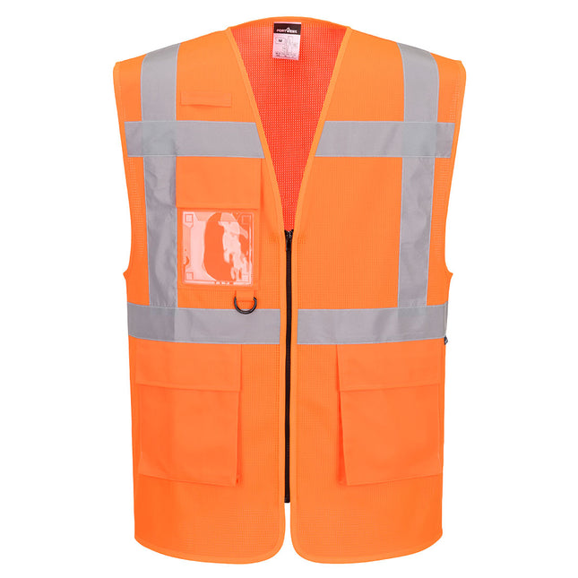 ES1 Essential Hi-Vis Mesh Executive Vest - Orange
