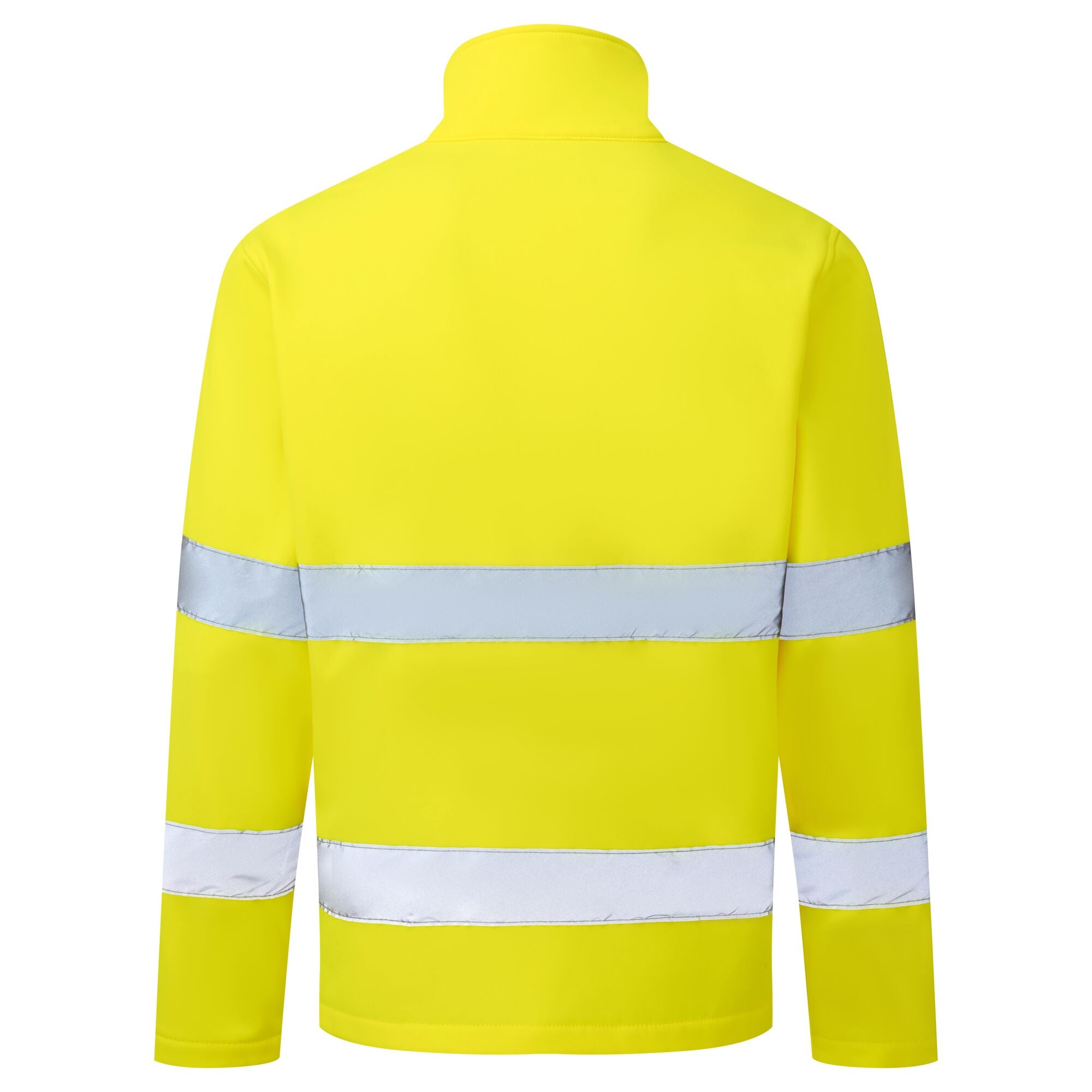 ES1 Essential Hi-Vis Softshell Jas (2L) - Geel - achterkant