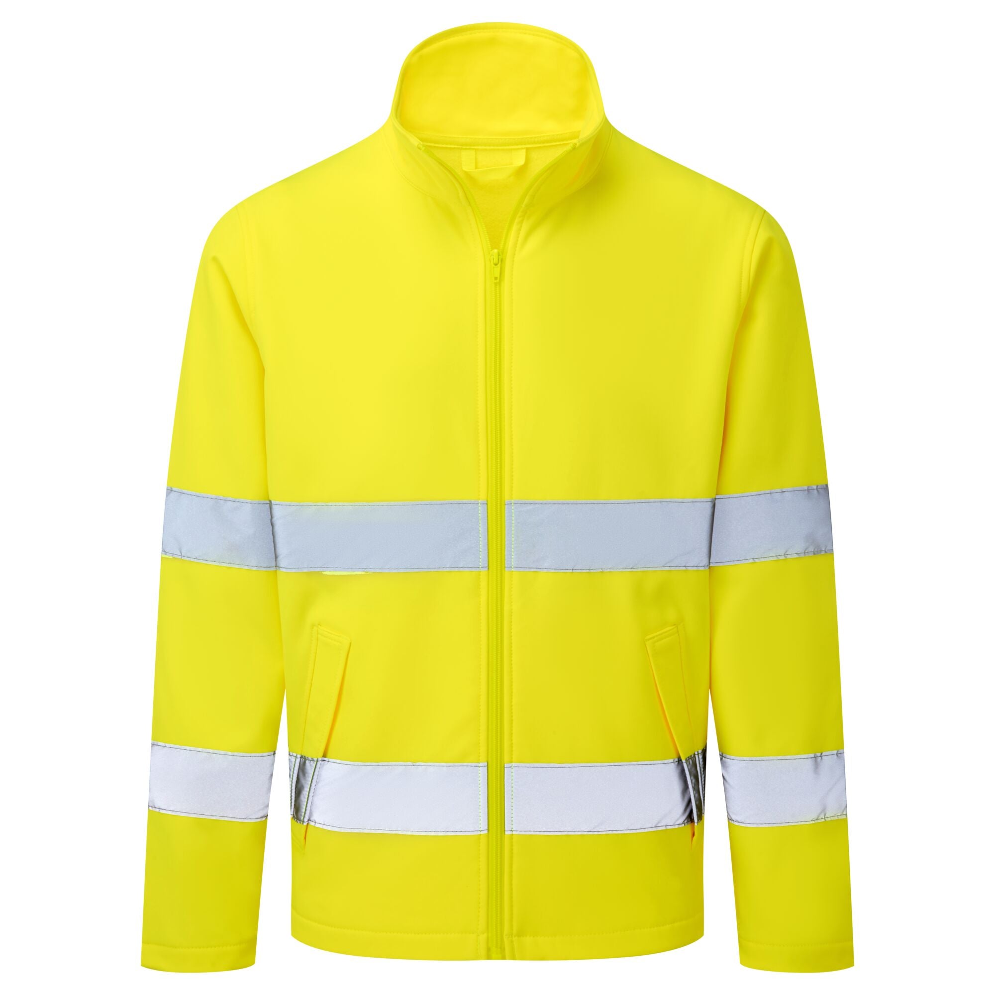 ES1 Essential Hi-Vis Softshell Jas (2L) - Geel
