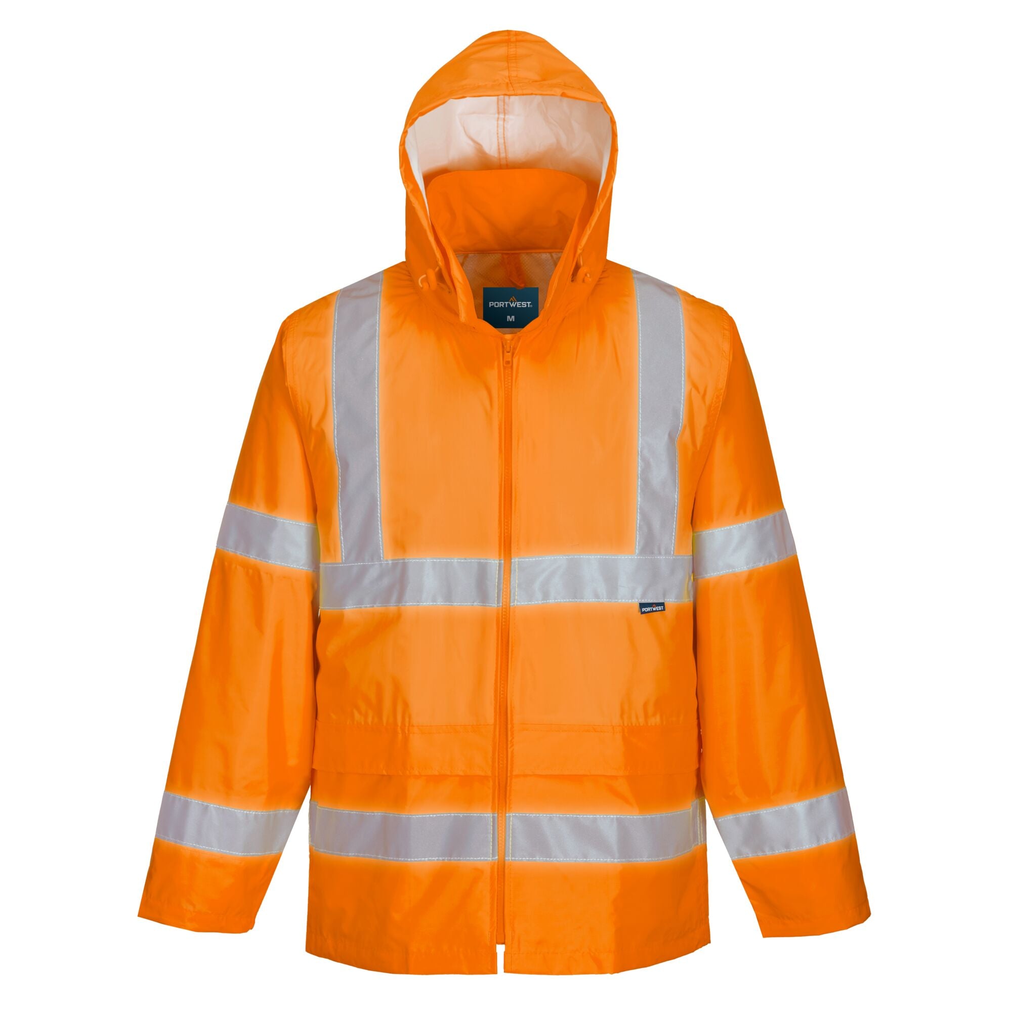 ES1 Essential Hi-Vis Regenjas - Oranje - opname 2