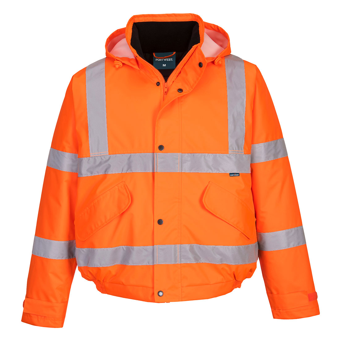 ES1 Essential Hi-Vis Winter Bomber Jacket - Orange
