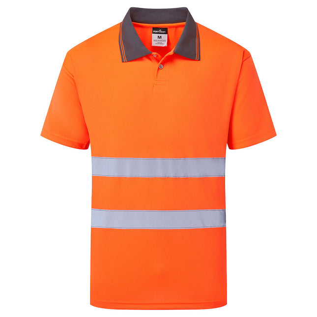 ES1 Essential Hi-Vis Polo Shirt S/S - Orange