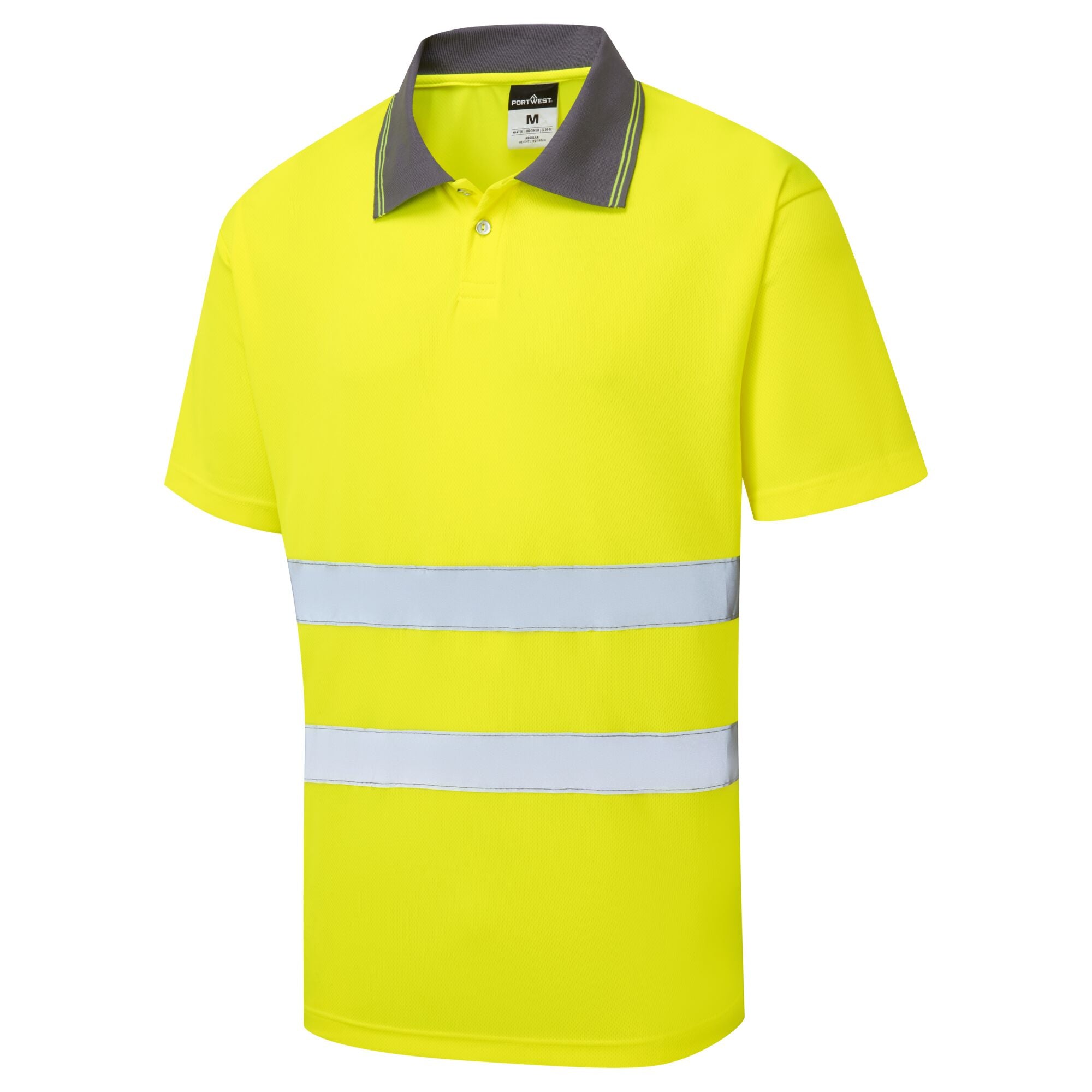 ES1 Essential Hi-Vis Polo Shirt K/M - Geel - opname 2