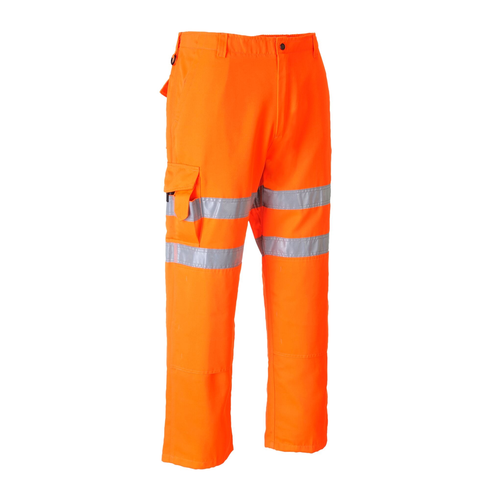 ES1 Essential Hi-Vis Combatbroek - Oranje Kort - opname 2