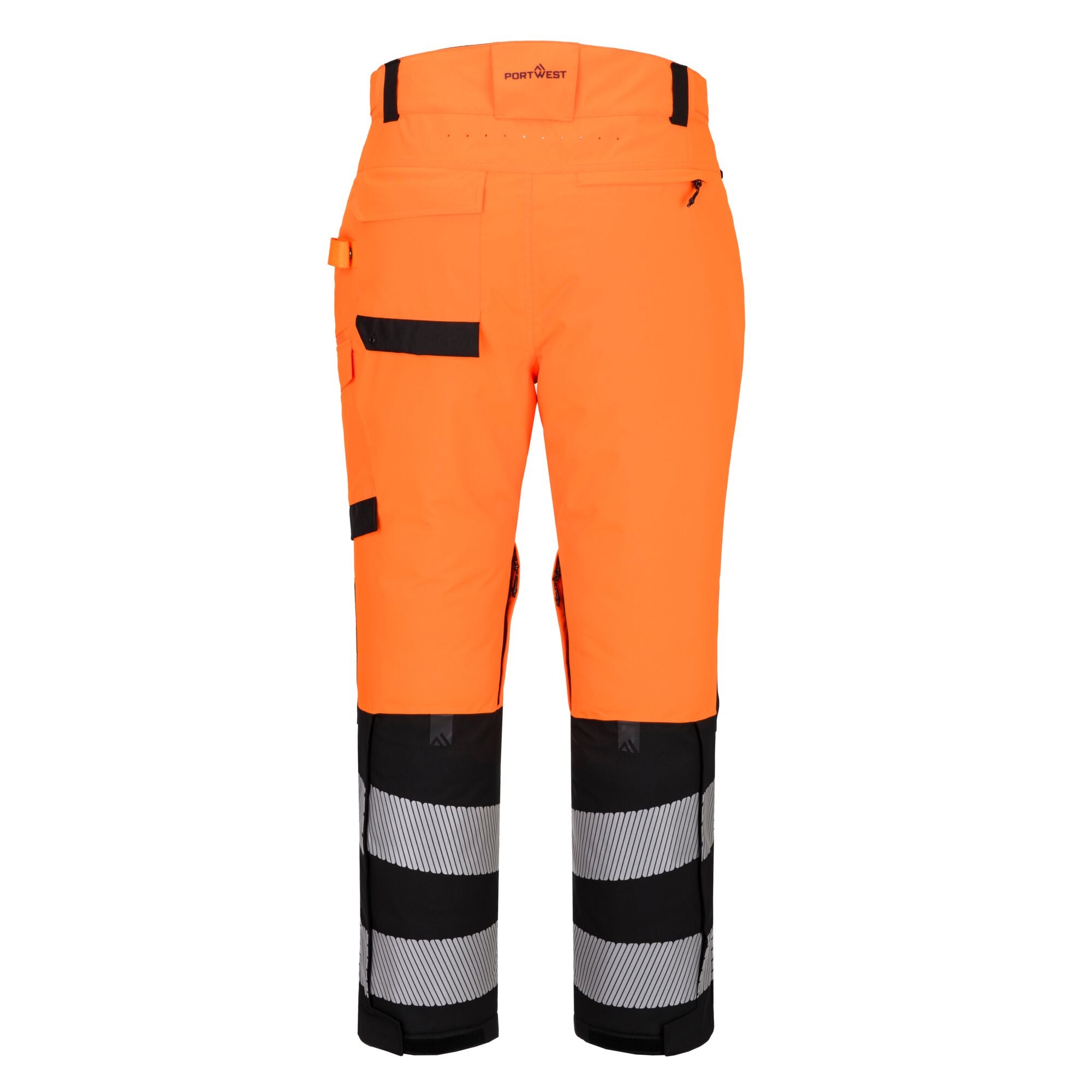 EV4 Hi-Vis Expeditiebroek - Oranje/Zwart - achterkant