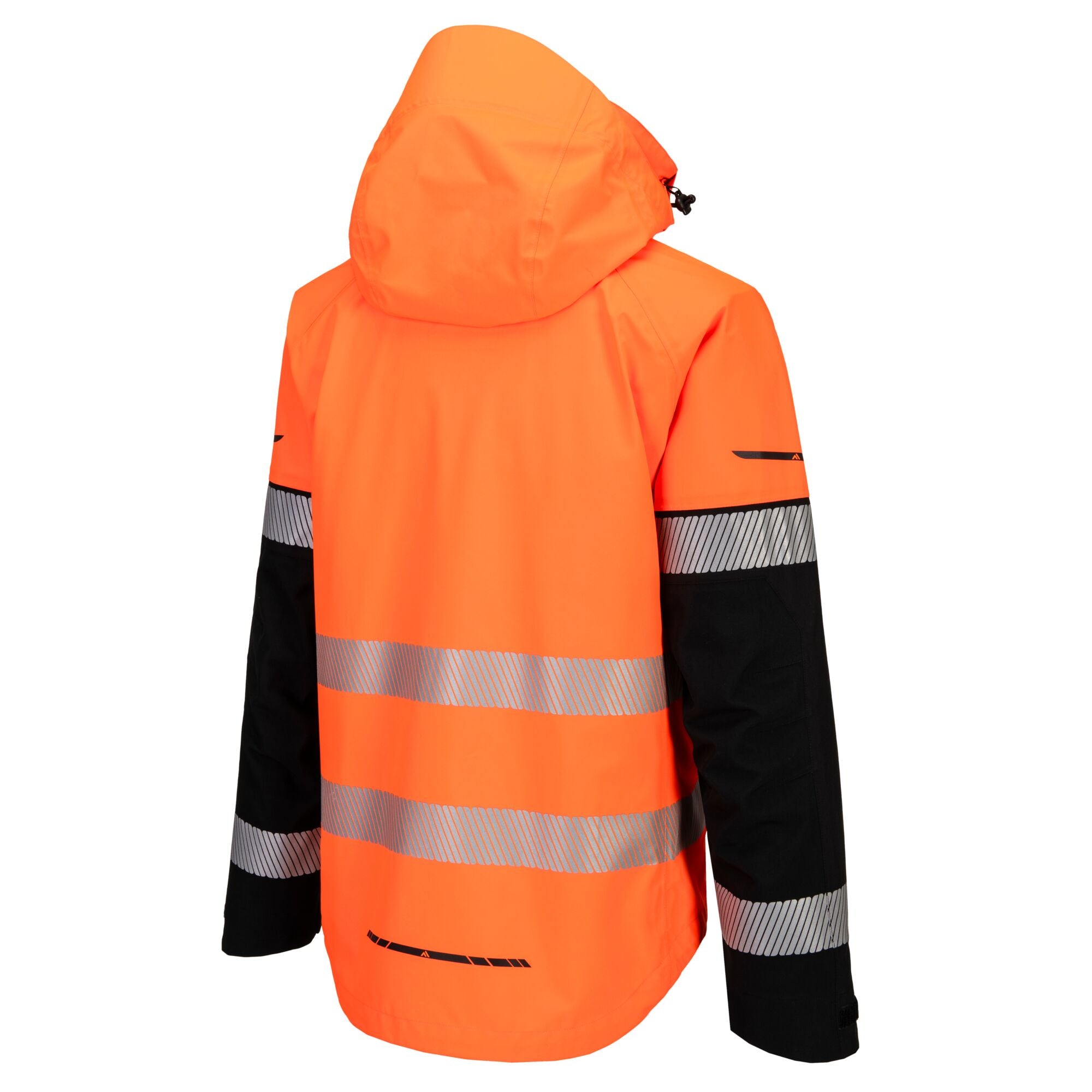 EV4 Hi-Vis Shell jack Jas (3L) - Oranje/Zwart - opname 3