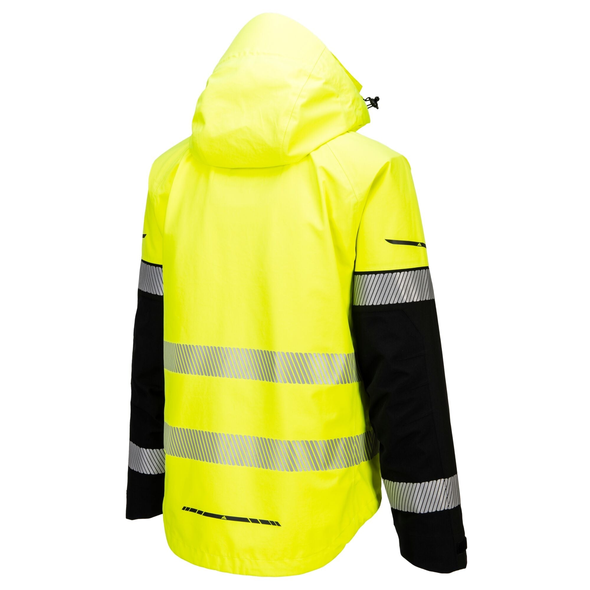 EV4 Hi-Vis Shell jack Jas (3L) - Geel/Zwart - opname 3