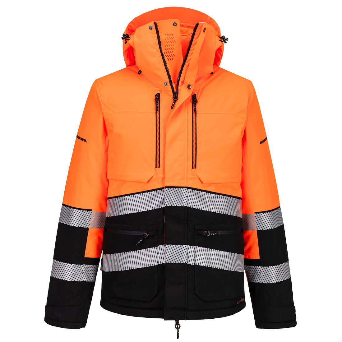 EV4 Hi-Vis Winter Jacket - Orange/Black