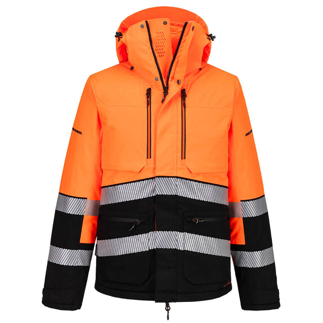 EV4 Hi-Vis Winter Jacket - Orange/Black