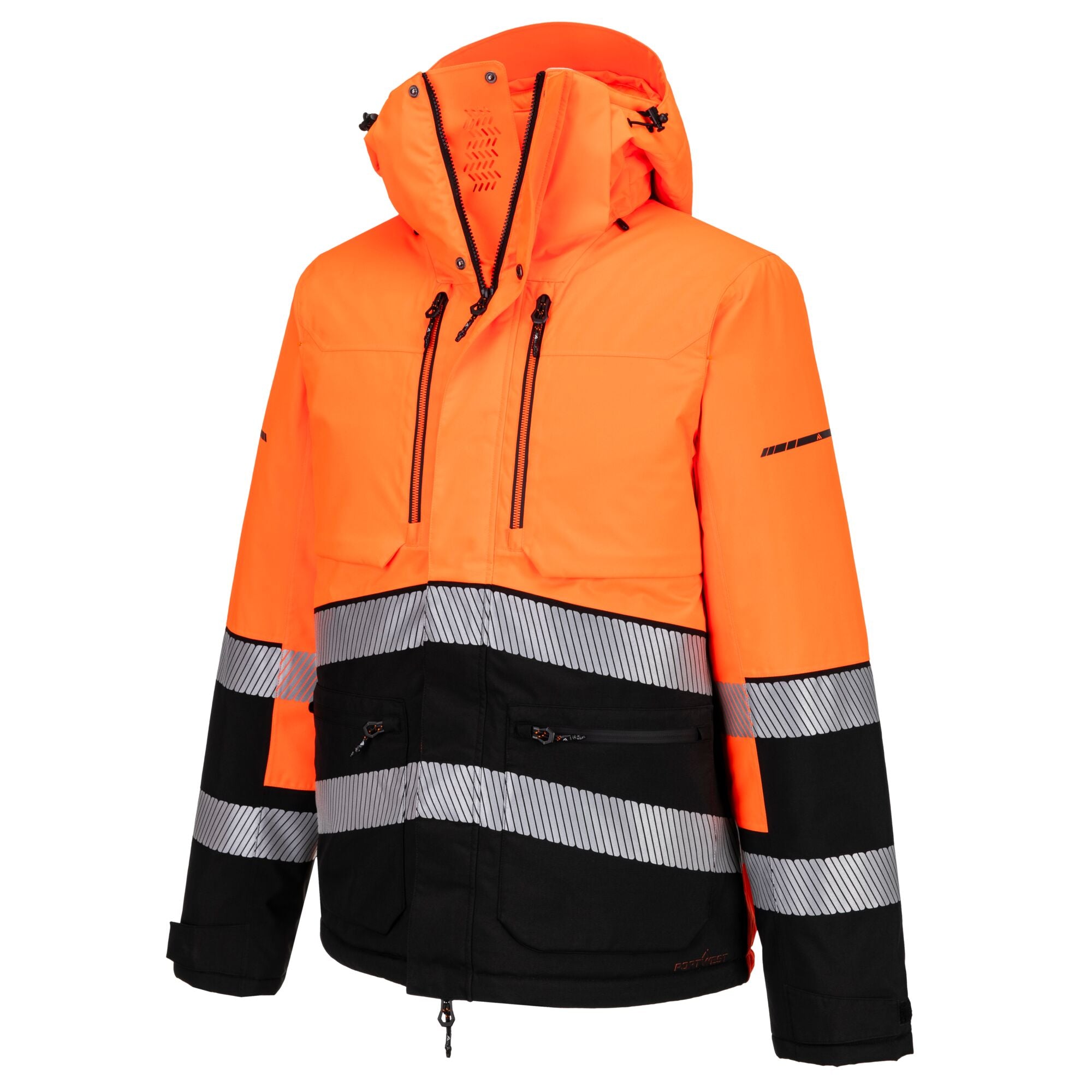 EV4 Hi-Vis winterjack - Oranje/Zwart - opname 2