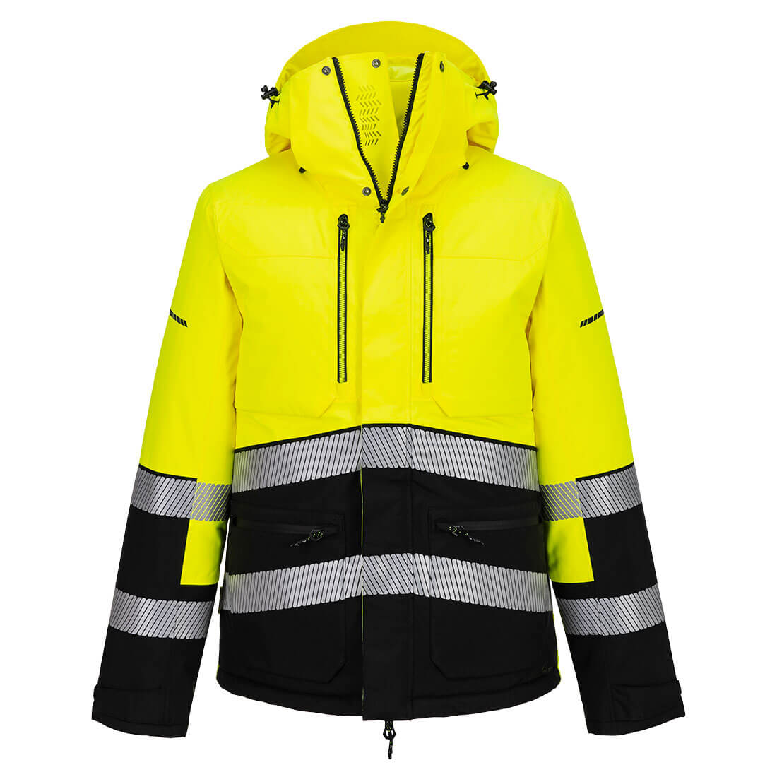 EV4 Hi-Vis Winter Jacket - Yellow/Black