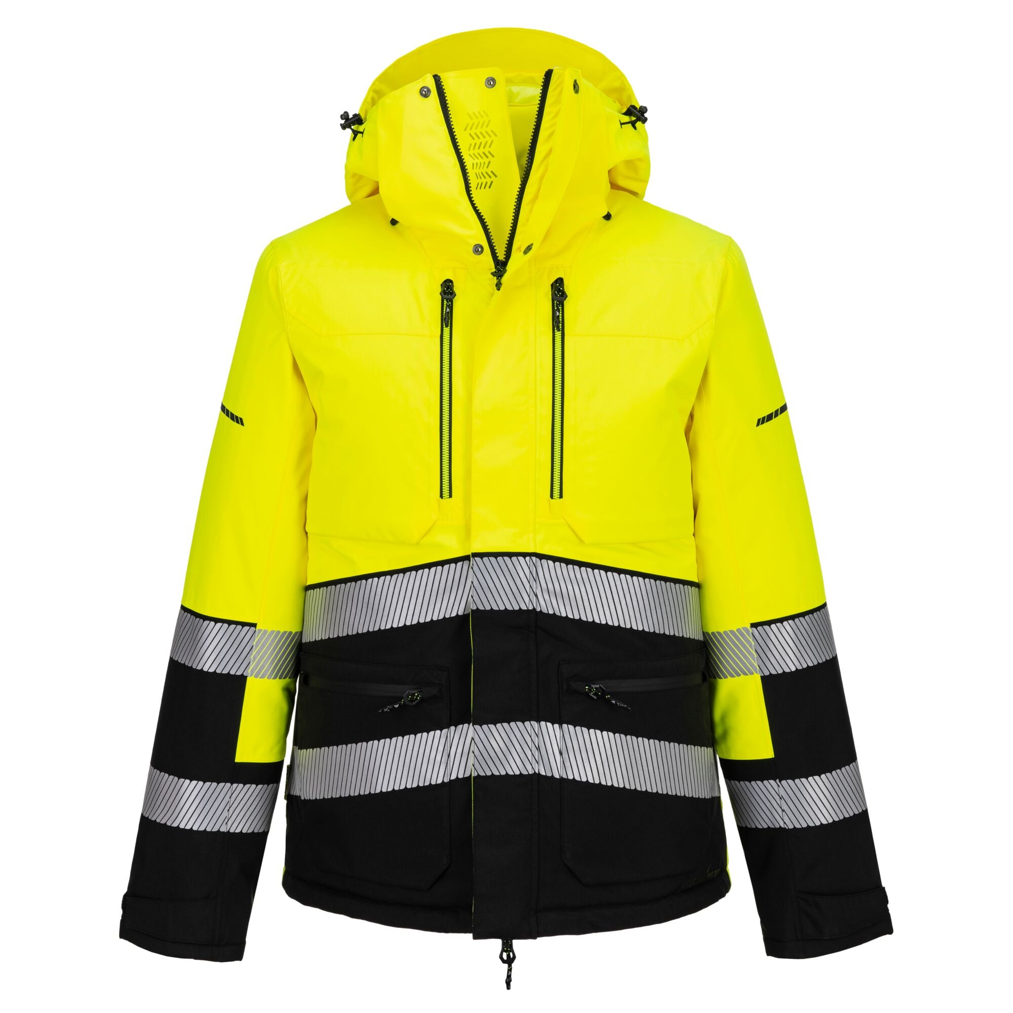 EV4 Hi-Vis winterjack - Geel/Zwart