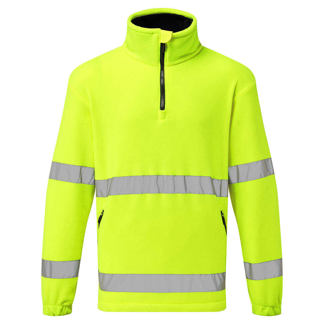 Hi-Vis 1/2 Zip Fleece - Yellow