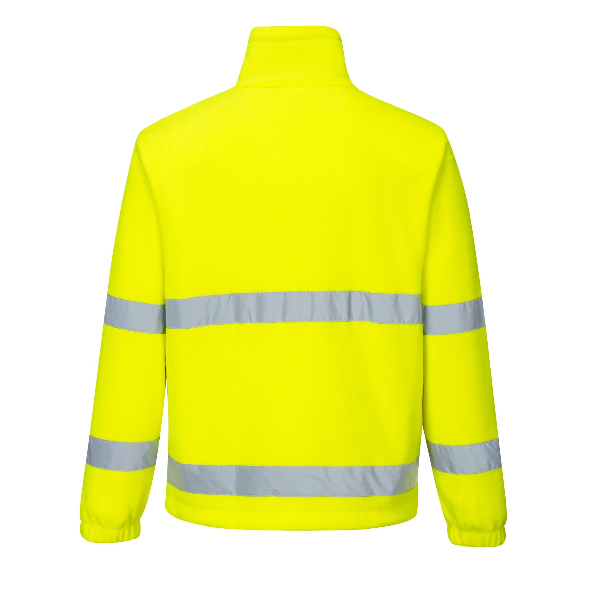 Hi-Vis Windbreker Fleece - Geel - achterkant