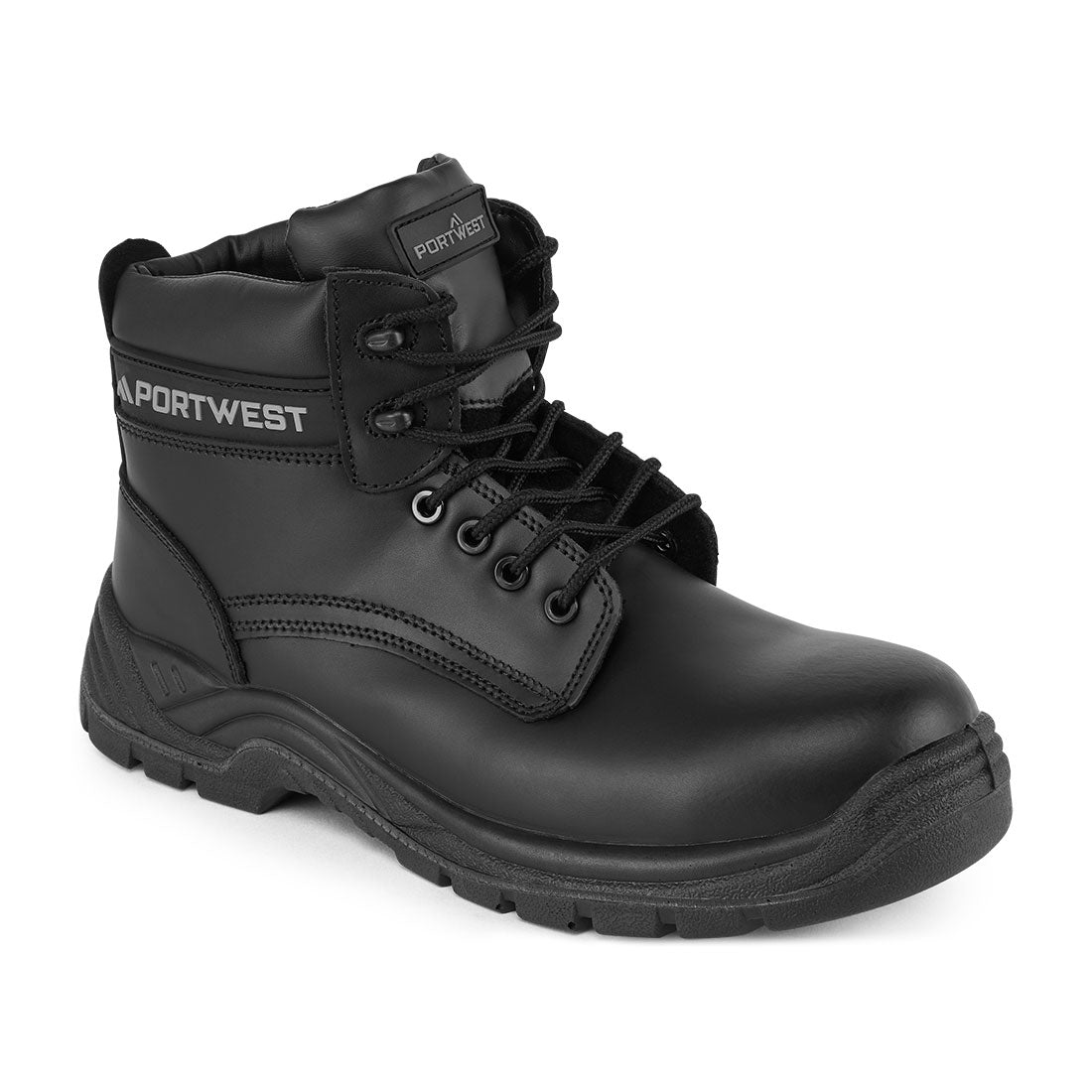 Composite Leather Ankle Boot S3S SR - Black