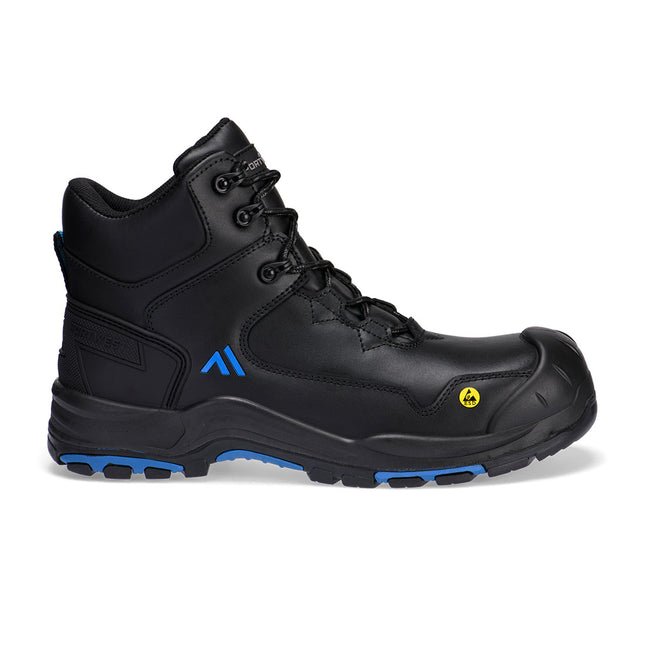Composite Action Leather Mid Boot S3S ESD HRO SR SC FO - Black/Blue