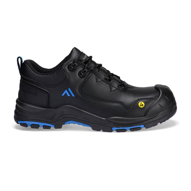 Composite Action Leather Low Shoe S3S ESD HRO SR SC FO - Black/Blue