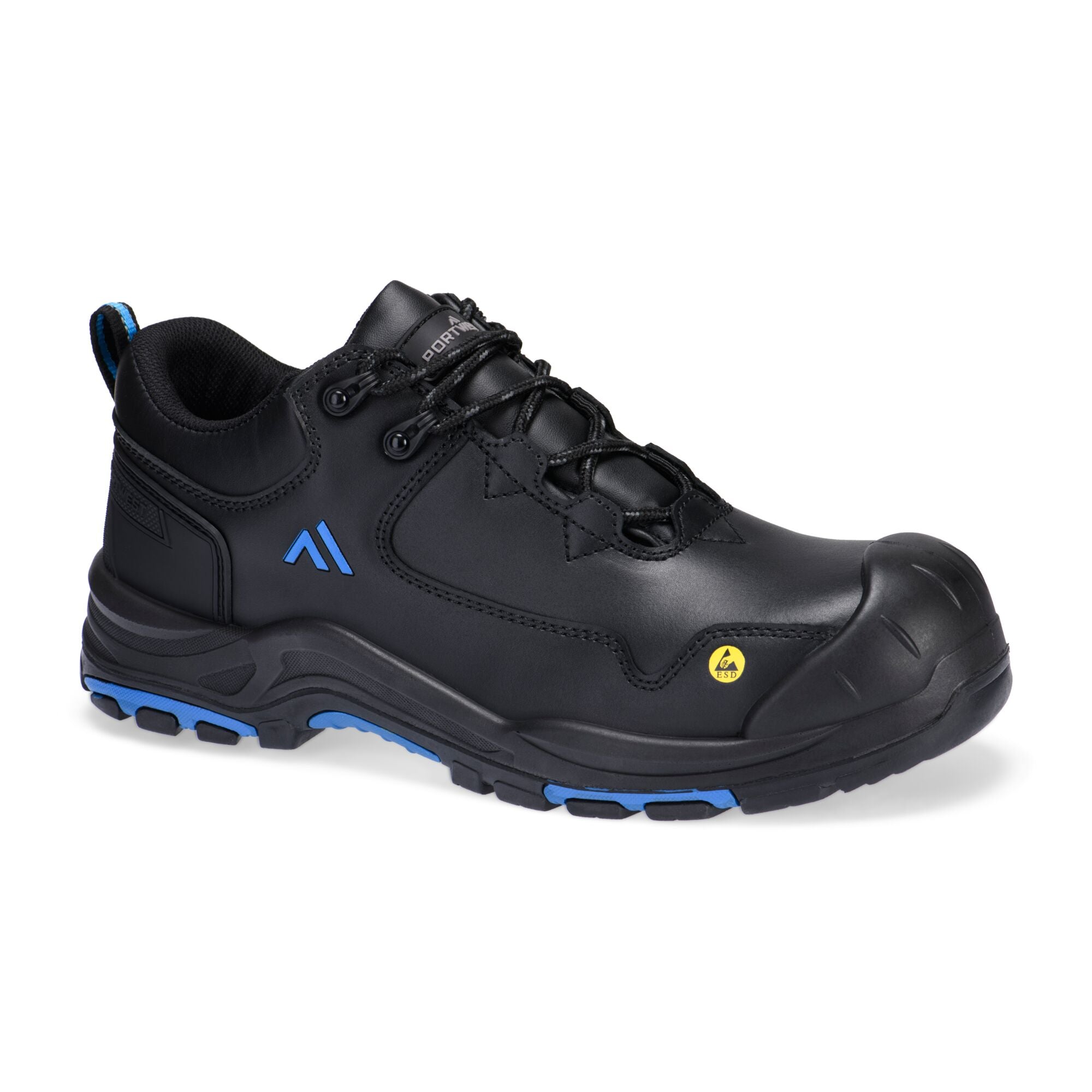 APEX Compositlite Schoen S3S ESD HRO SR SC FO - Zwart/Blauw - opname 2