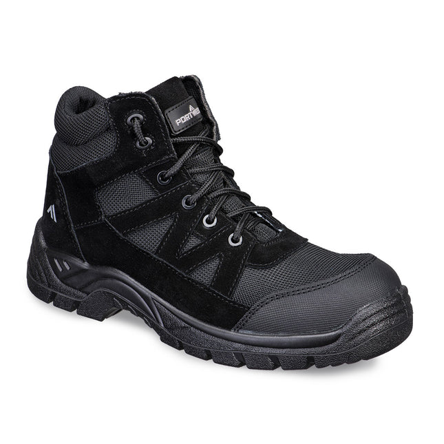 Composite Textile and Suede Ankle Boot S1PL SR FO - Black