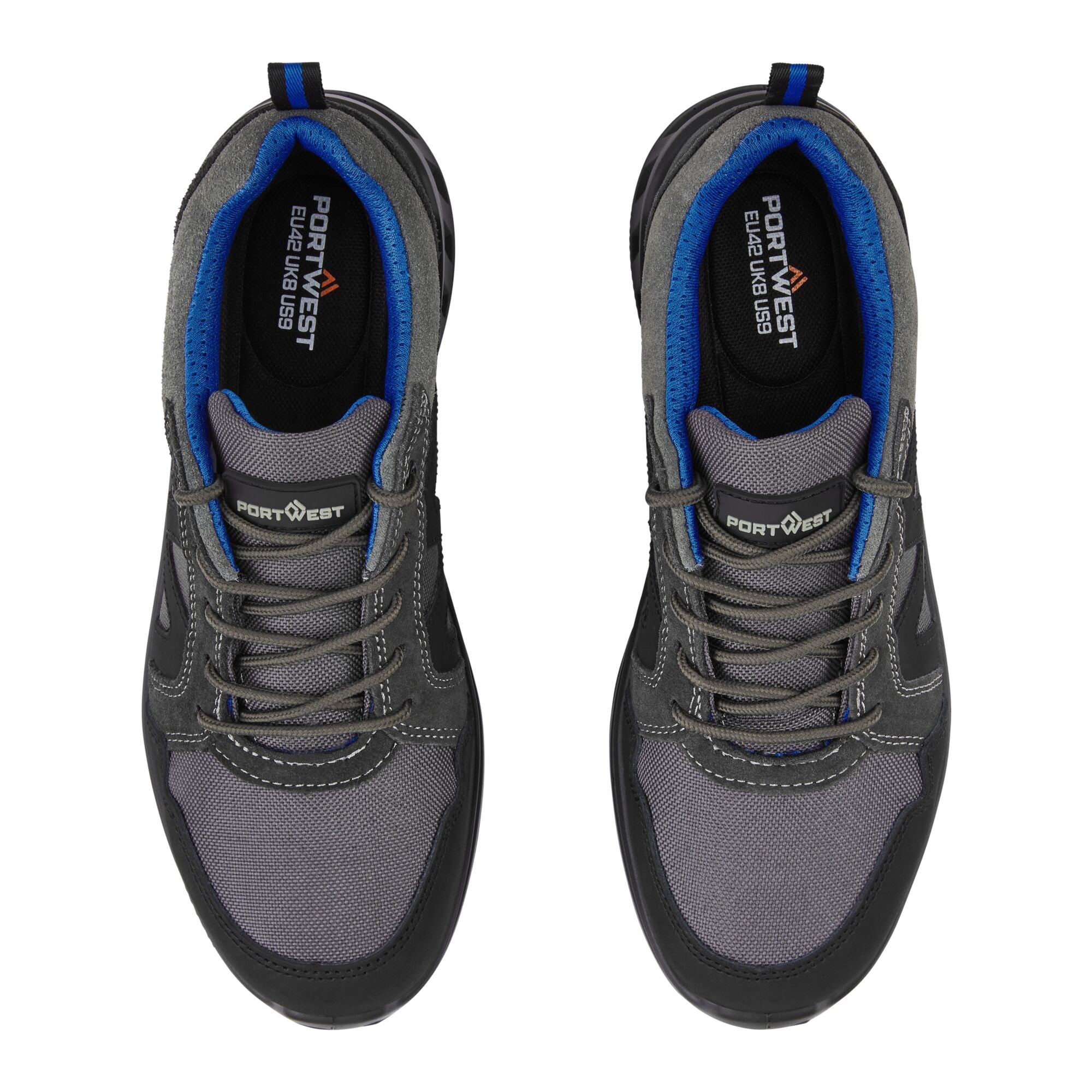 Composietschoen Suède Laag S1PS SR FO - Zwart/Blauw - opname 5
