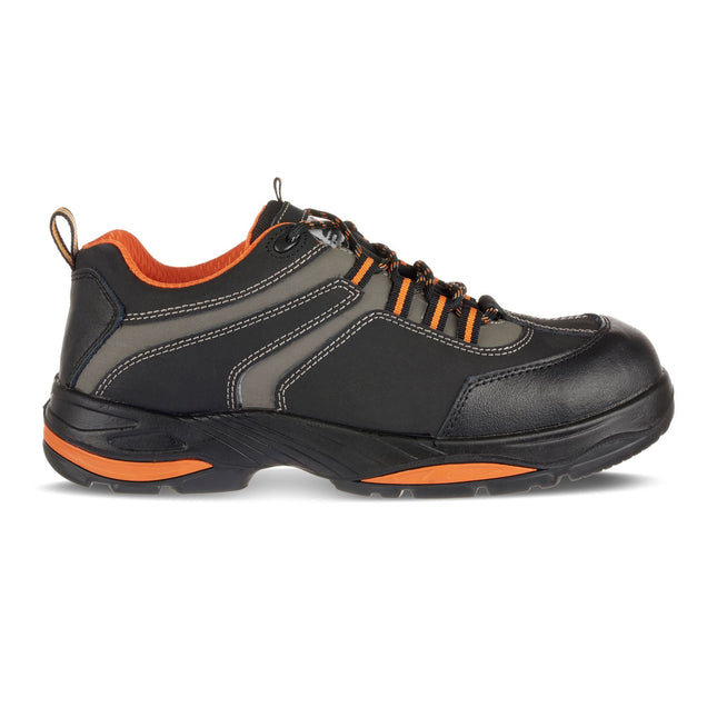 Composietleren Nubuck leder schoen S3S HRO FO SR FC61 - Zwart