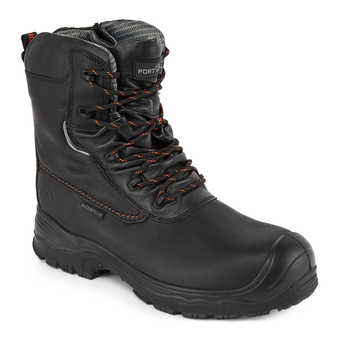 Composite Leather Traction Boot 7" S7L ESD HRO CI FO - Black
