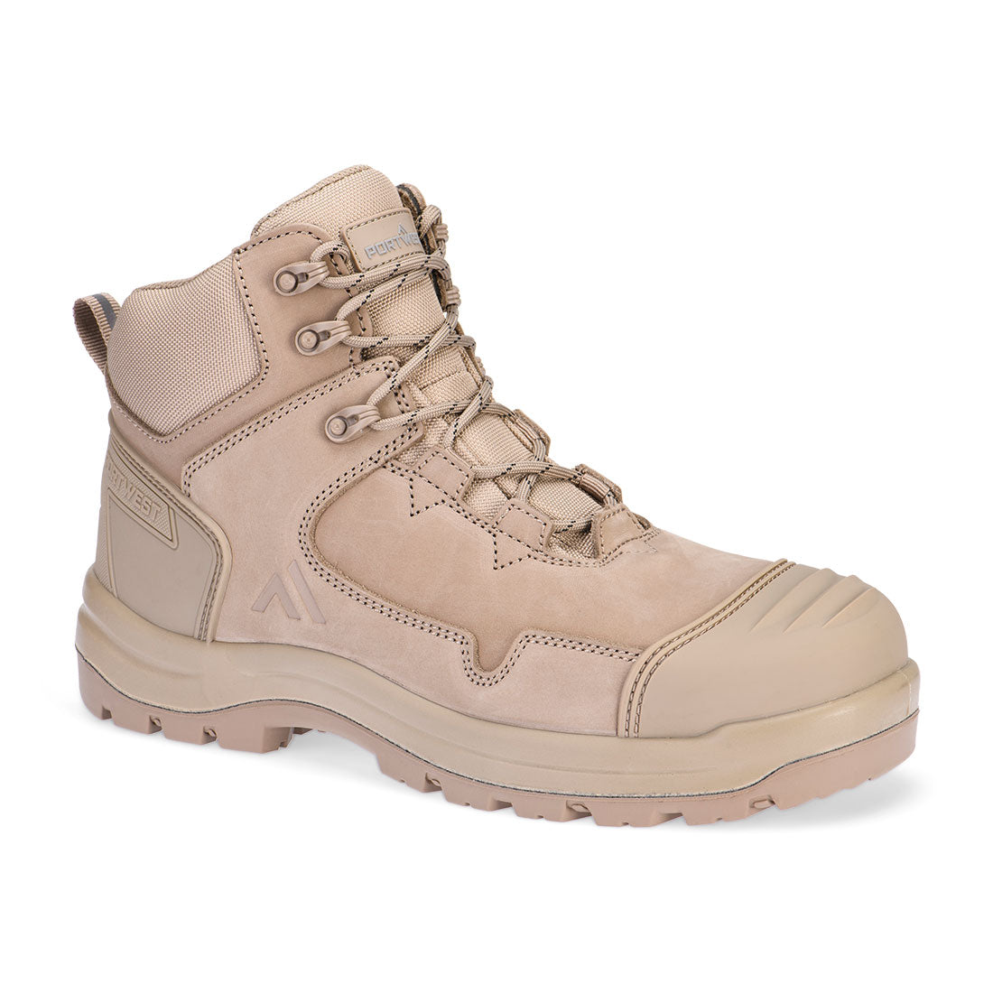 Composite Nubuck Leather Mid Boot S3S HRO SR FO SC LG - Stone