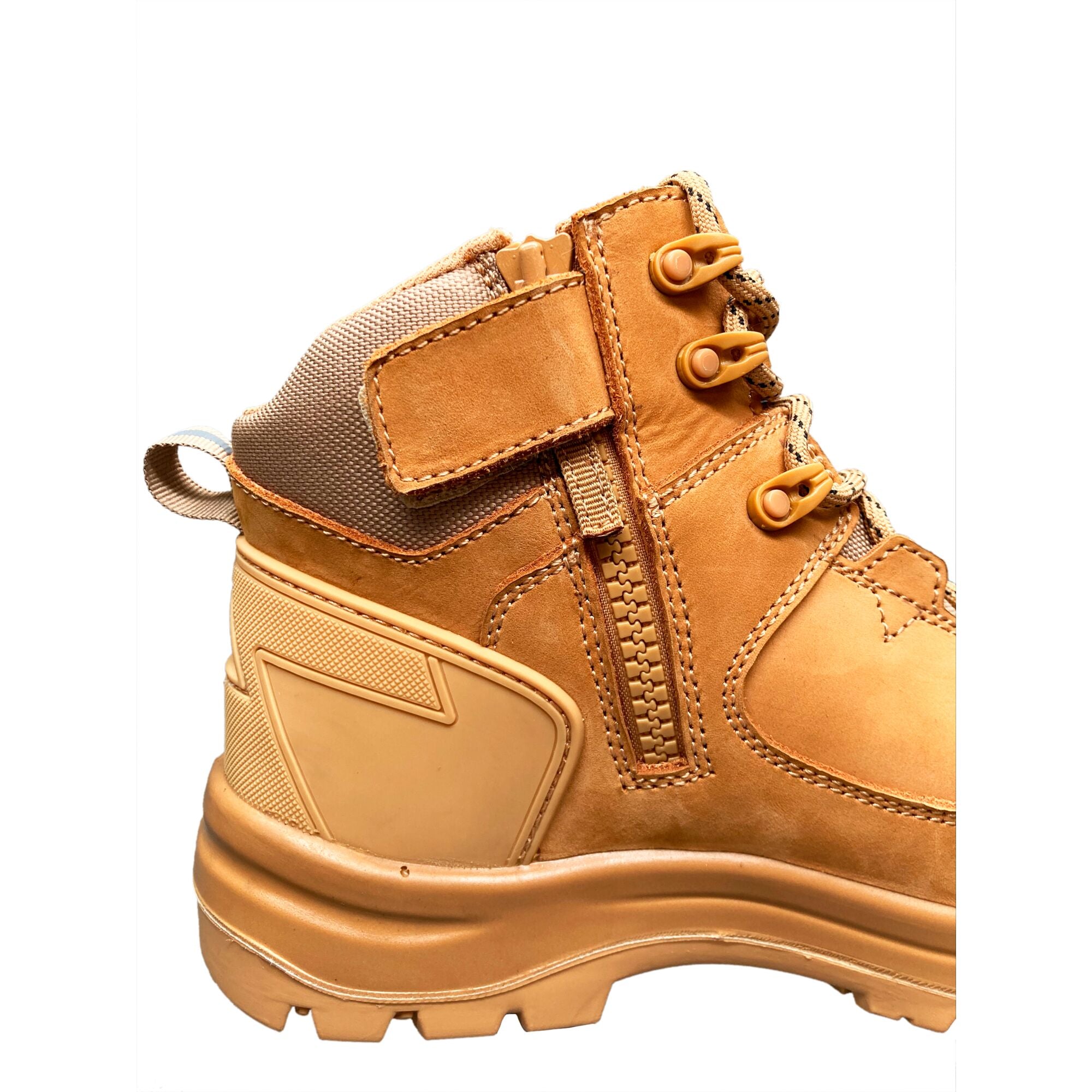 Composiet Nubuck lederen halfhoge schoen S3S HRO SR FO SC LG - Tarwe - opname 2