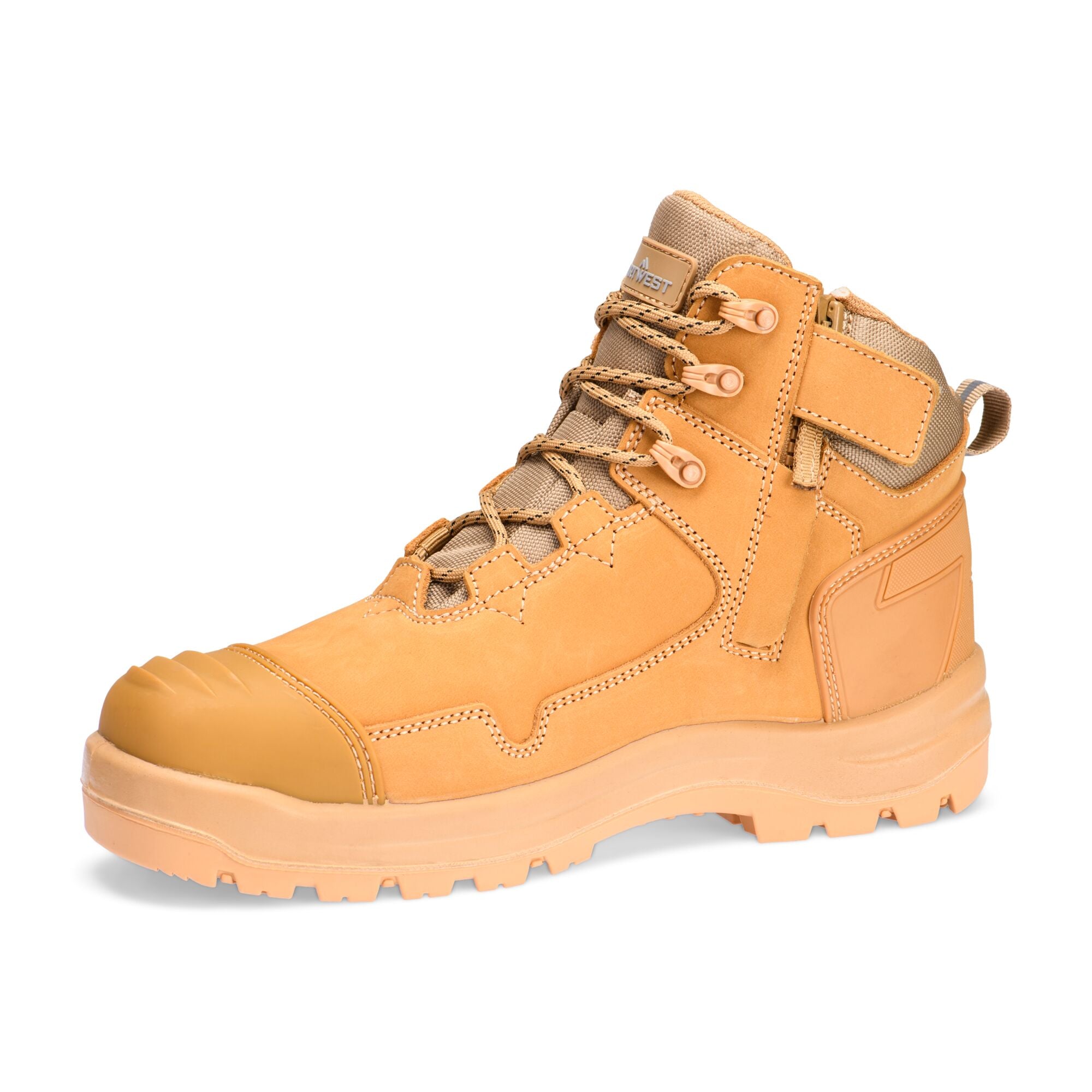 Composiet Nubuck lederen halfhoge schoen S3S HRO SR FO SC LG - Tarwe - opname 4
