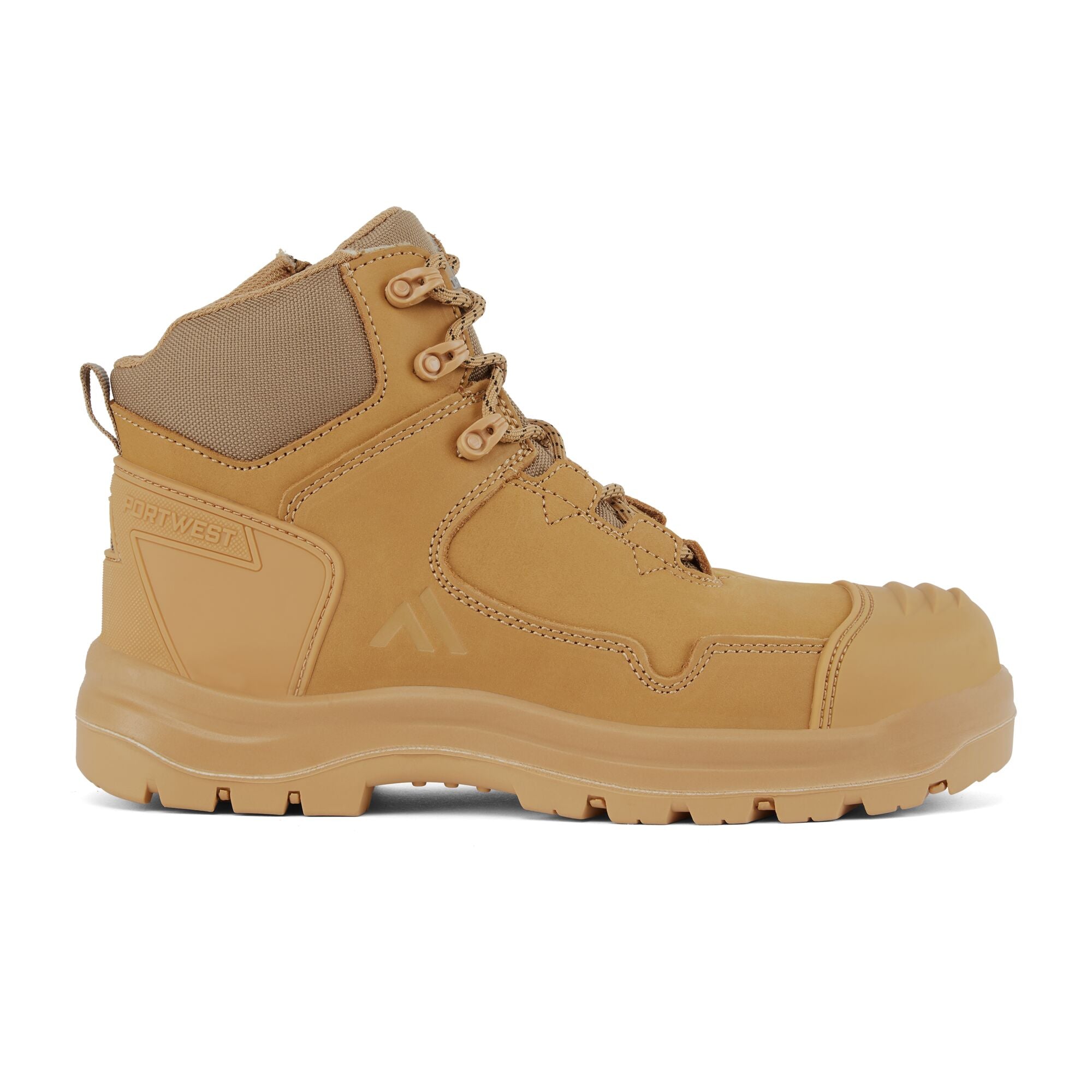 Composiet Nubuck lederen halfhoge schoen S3S HRO SR FO SC LG - Tarwe - opname 5